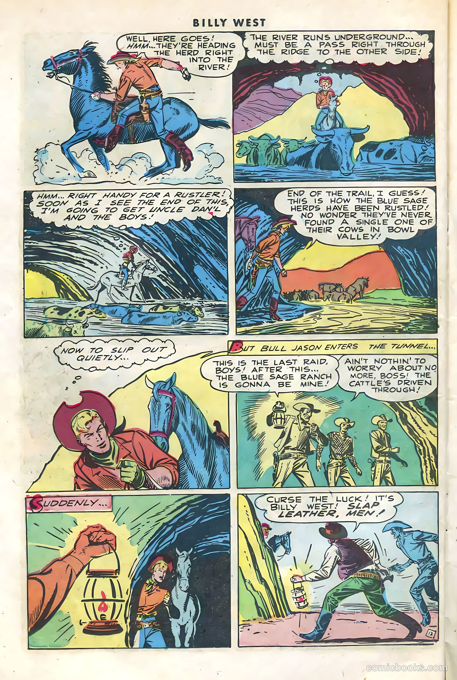 Billy West #1 (1949, Visual Editions, Inc.) — page 14 of 36
