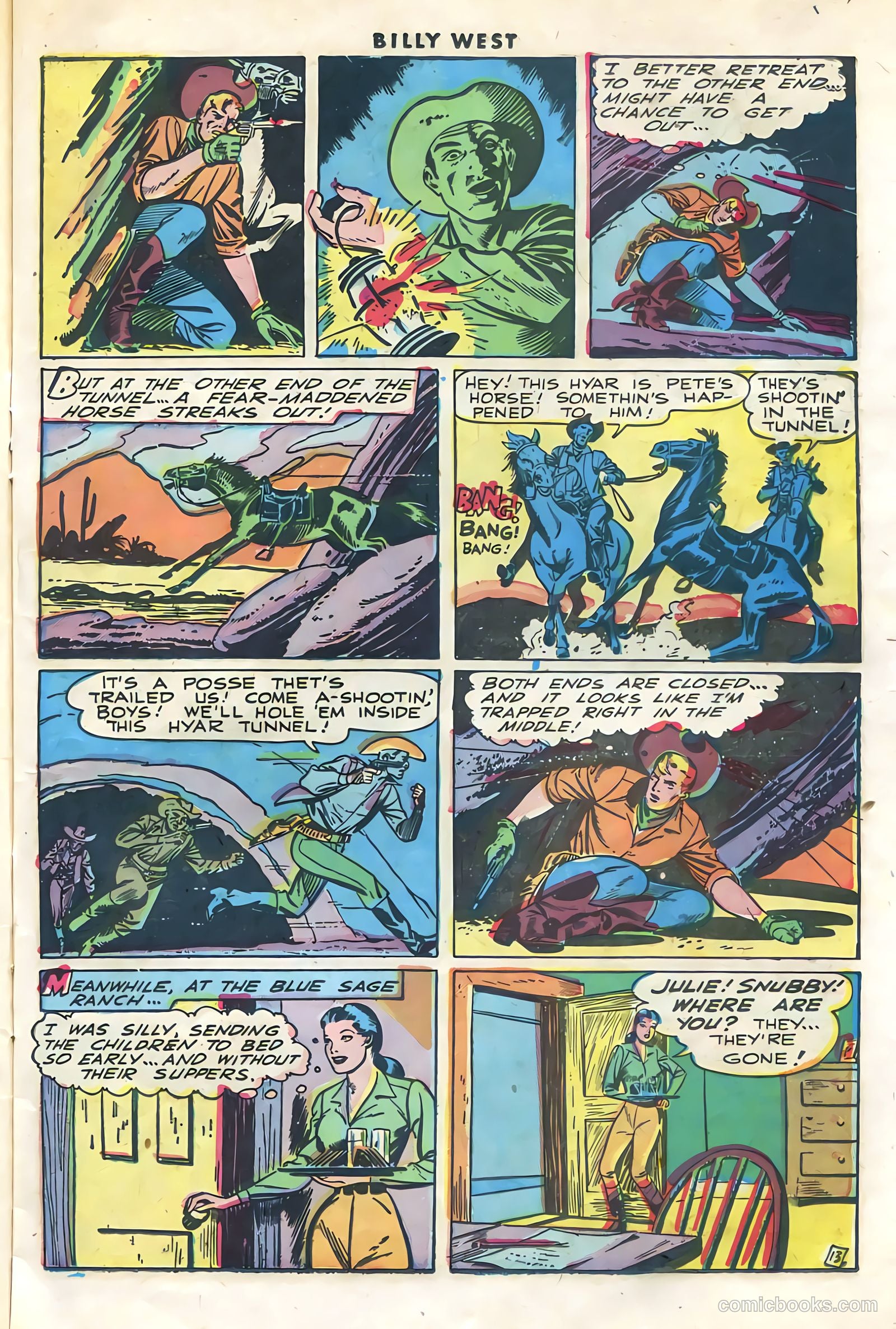 Billy West #1 (1949, Visual Editions, Inc.) — page 15 of 36