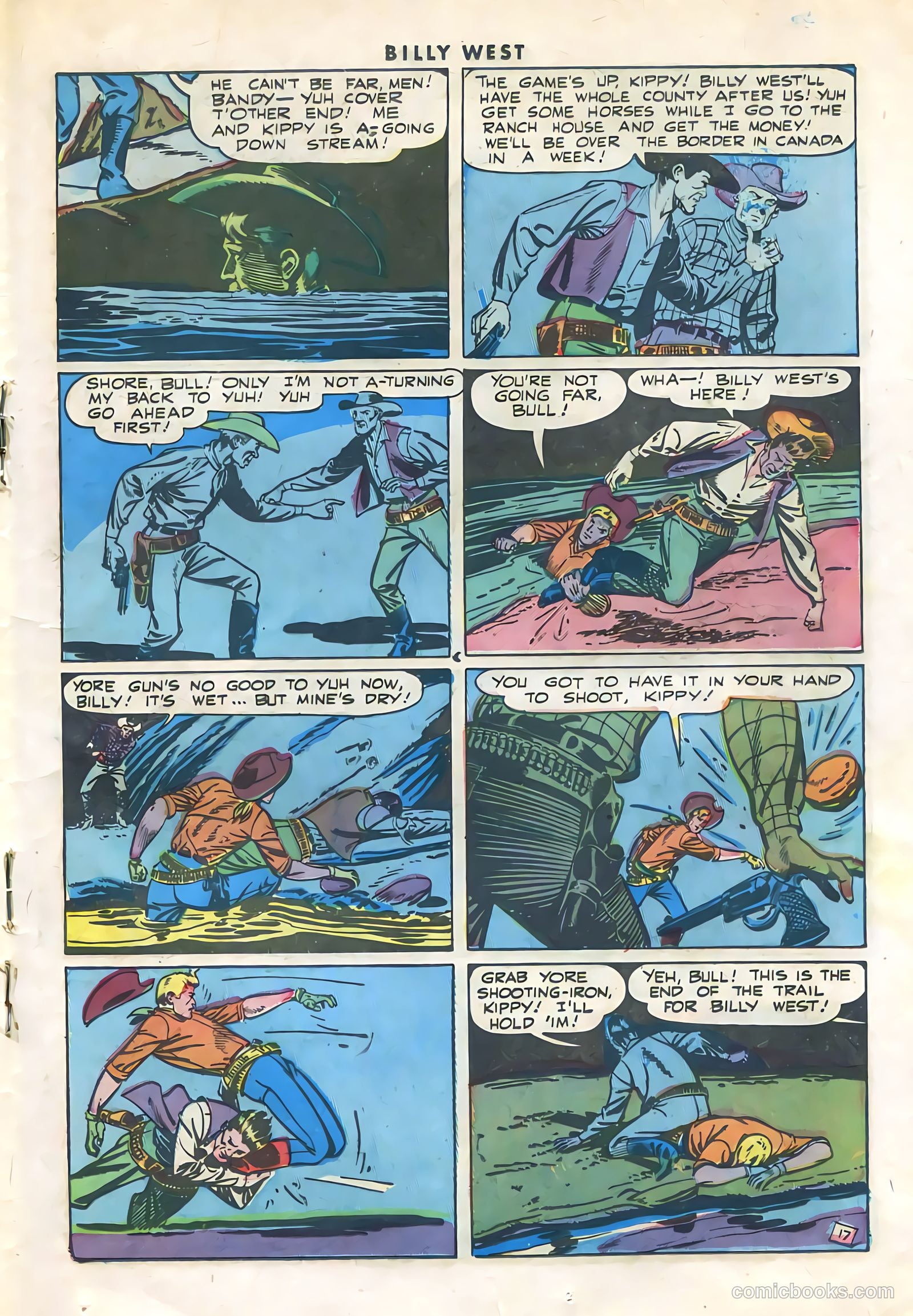 Billy West #1 (1949, Visual Editions, Inc.) — page 19 of 36