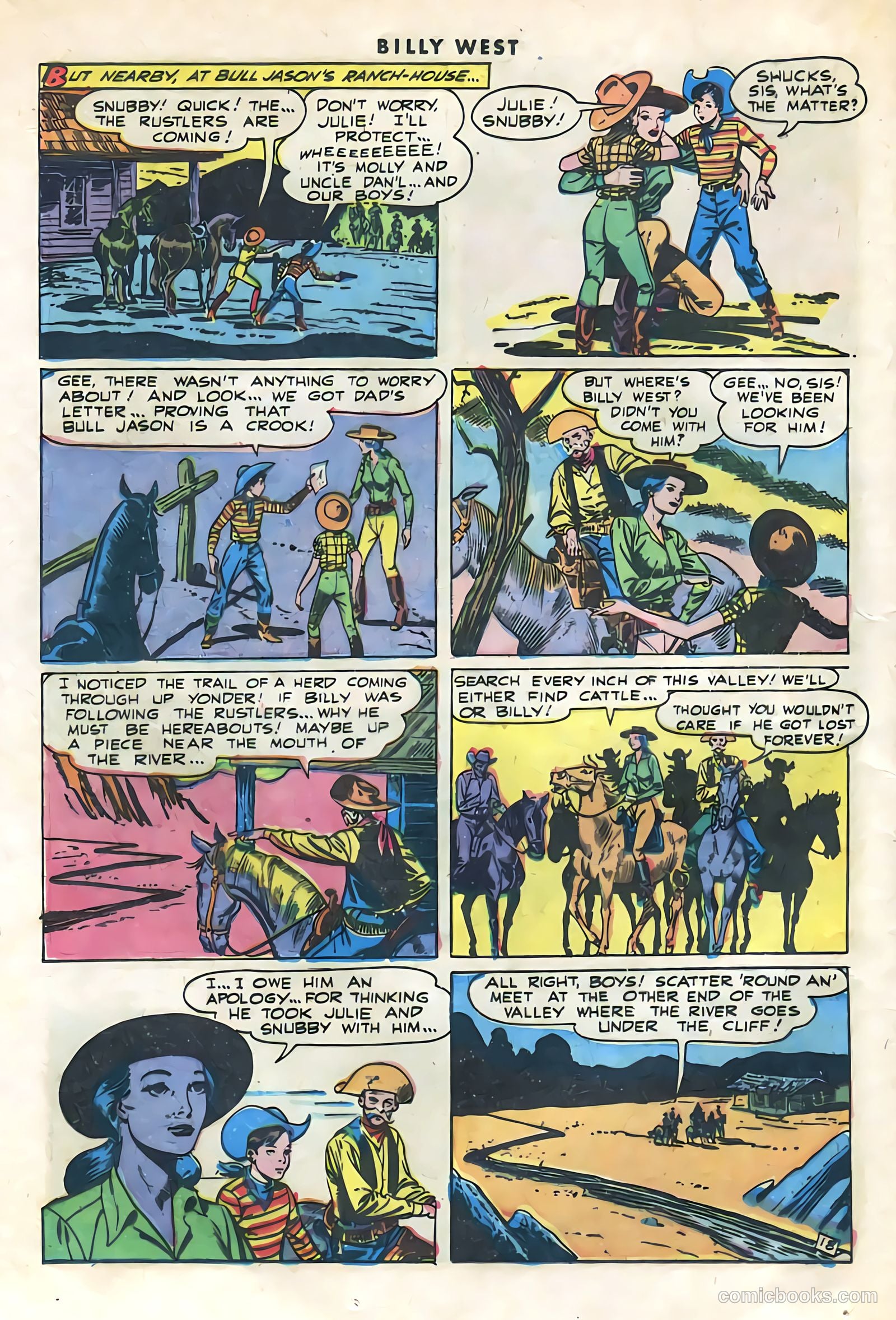 Billy West #1 (1949, Visual Editions, Inc.) — page 20 of 36