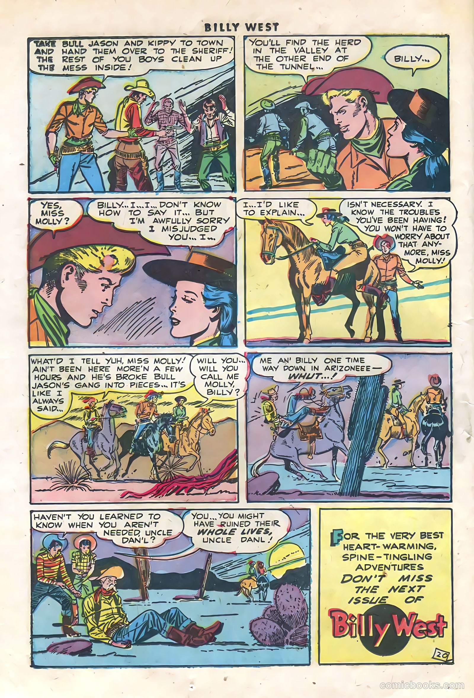 Billy West #1 (1949, Visual Editions, Inc.) — page 22 of 36