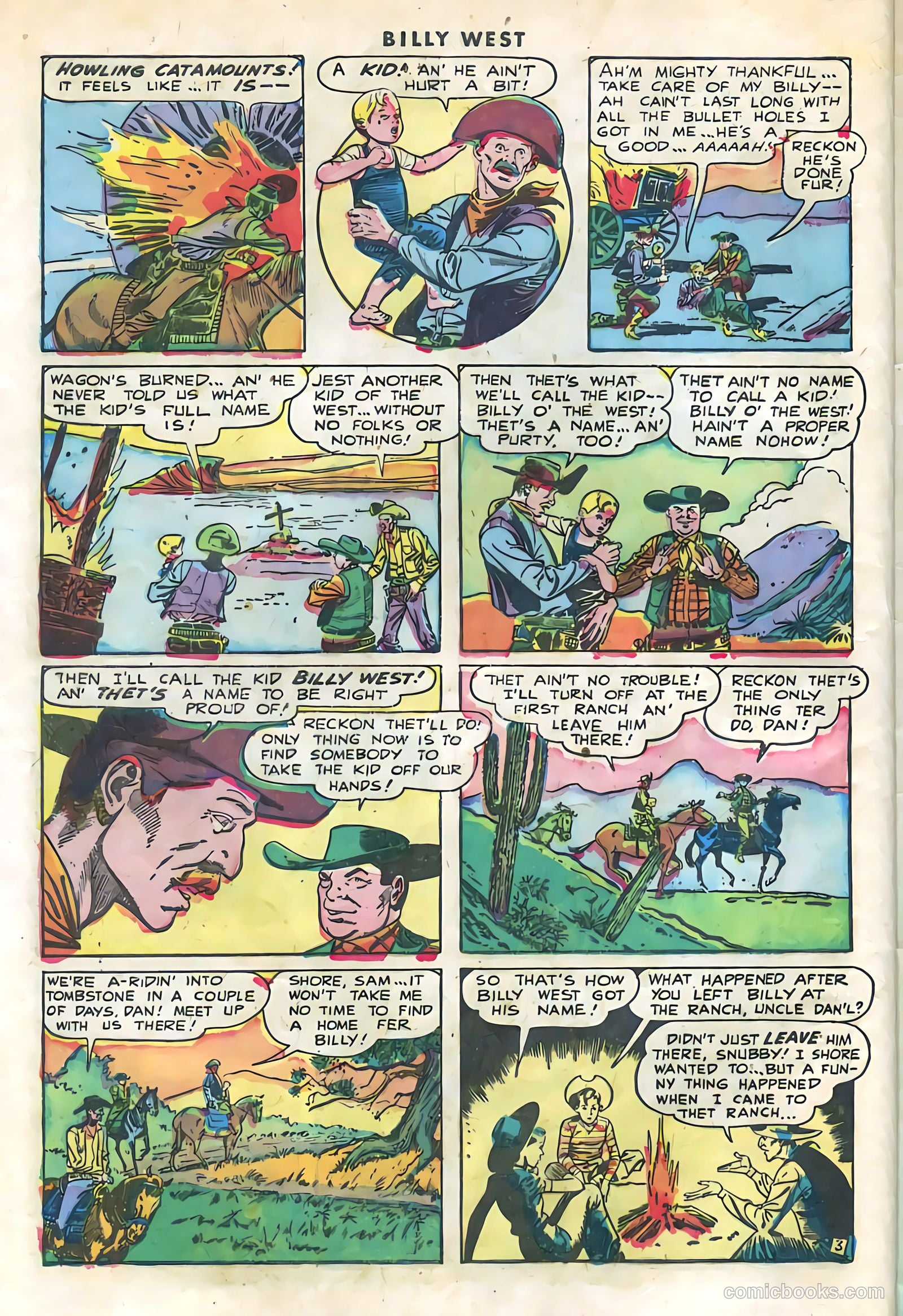 Billy West #1 (1949, Visual Editions, Inc.) — page 28 of 36
