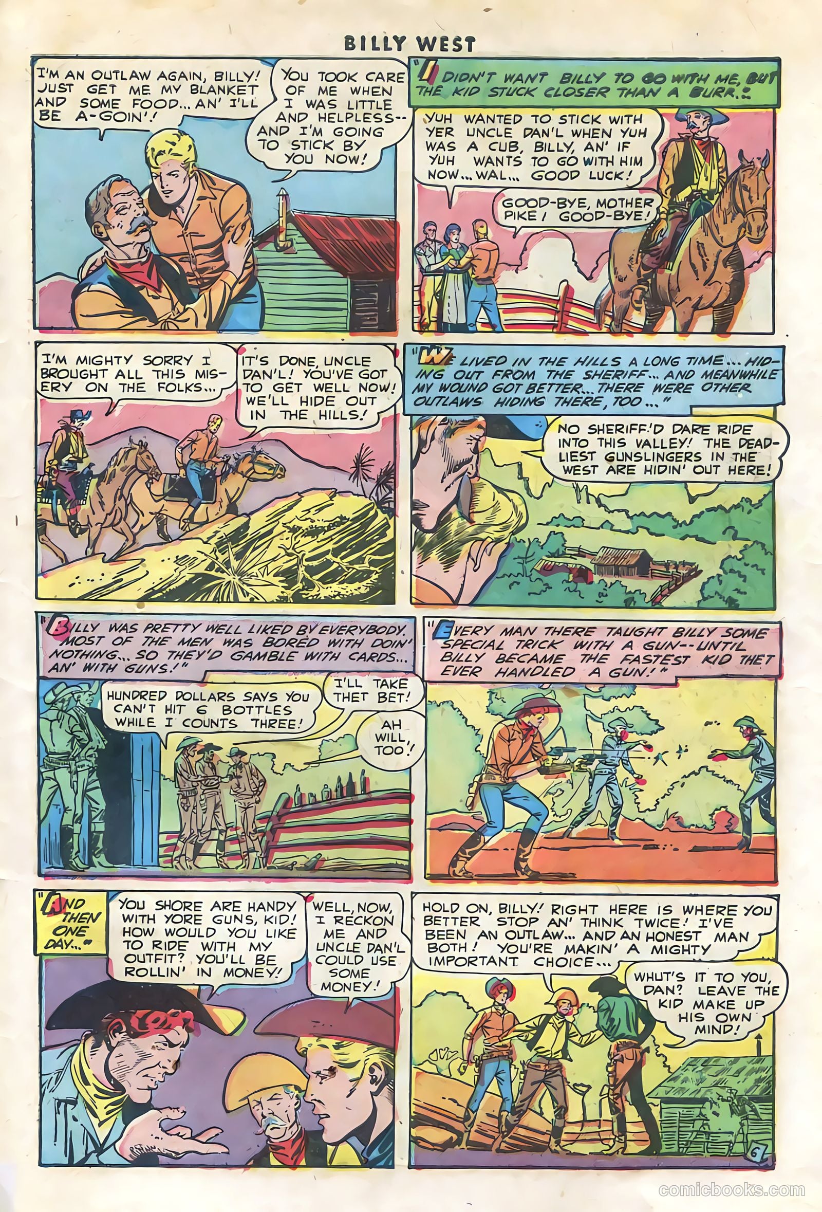 Billy West #1 (1949, Visual Editions, Inc.) — page 31 of 36