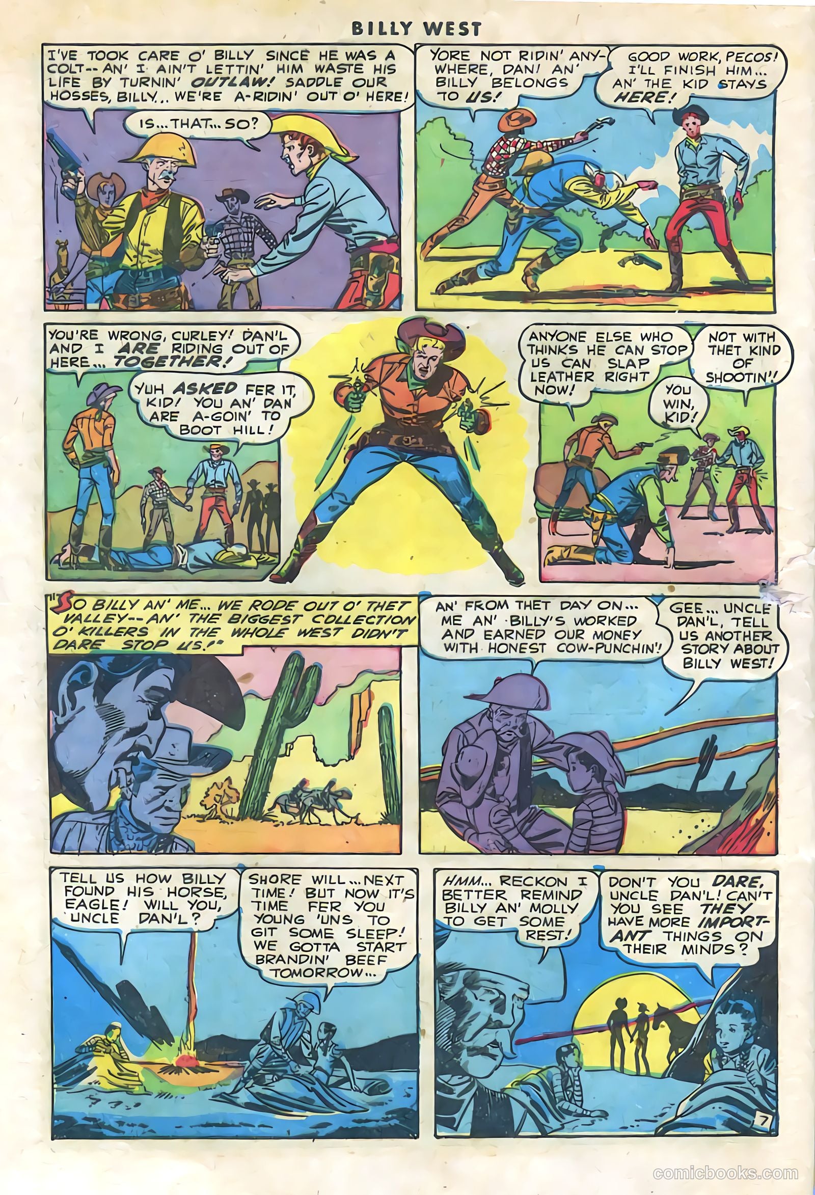 Billy West #1 (1949, Visual Editions, Inc.) — page 32 of 36