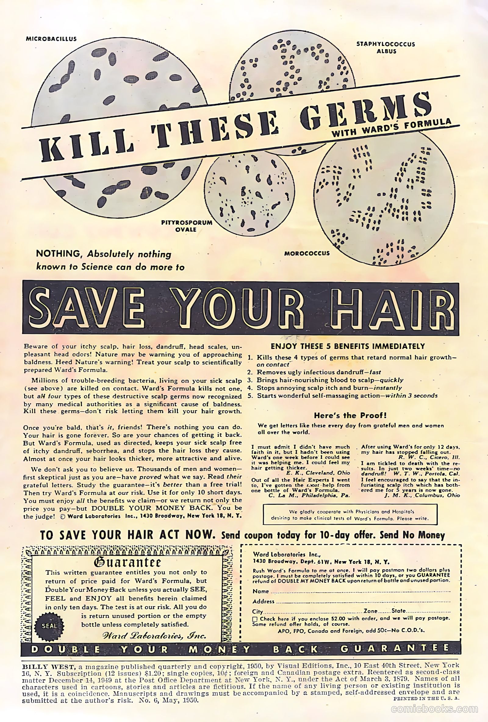 Billy West #6 (1950, Visual Editions, Inc.) — page 2 of 36