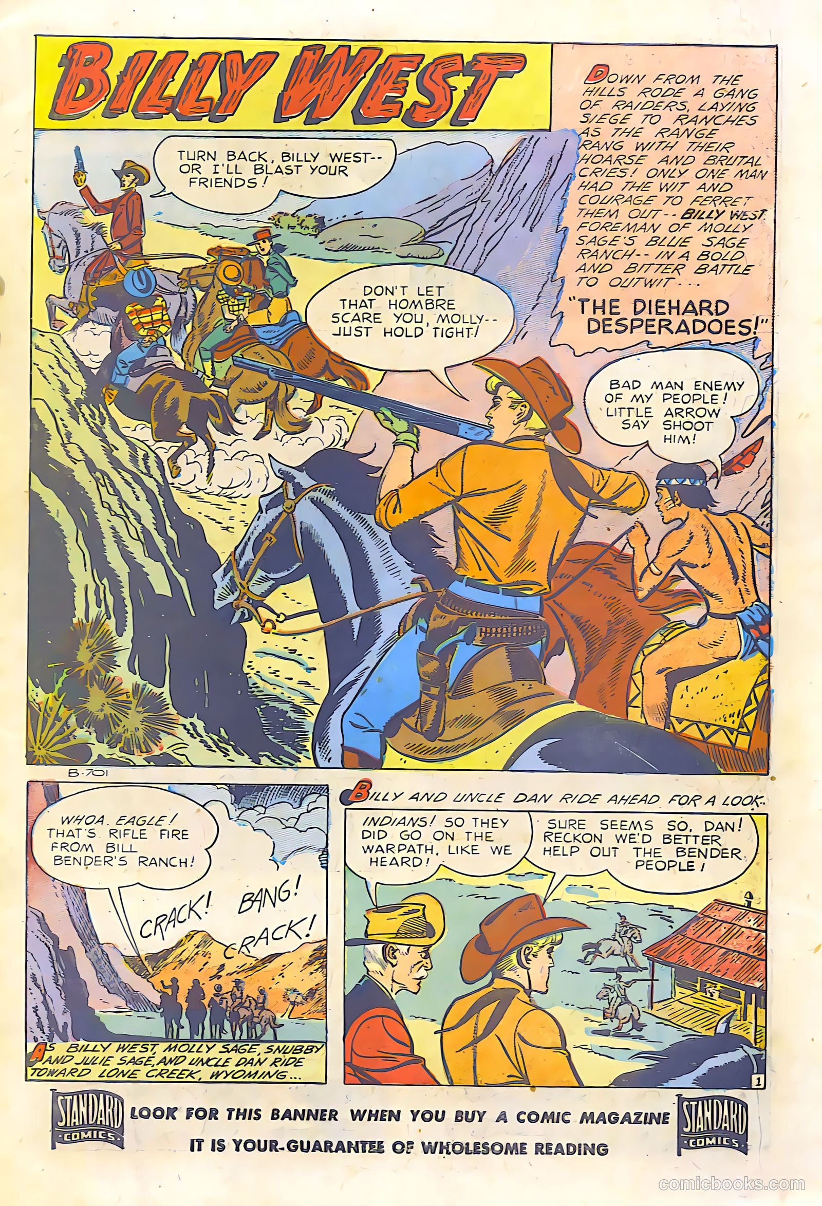 Billy West #6 (1950, Visual Editions, Inc.) — page 3 of 36