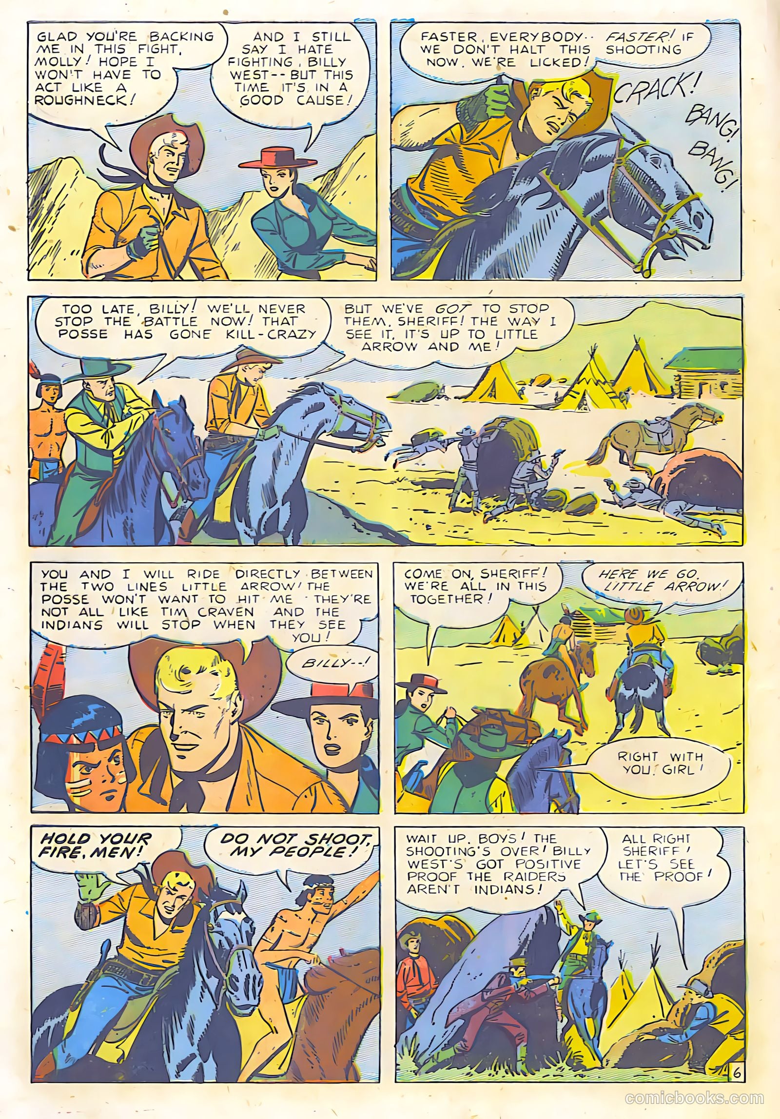 Billy West #6 (1950, Visual Editions, Inc.) — page 8 of 36