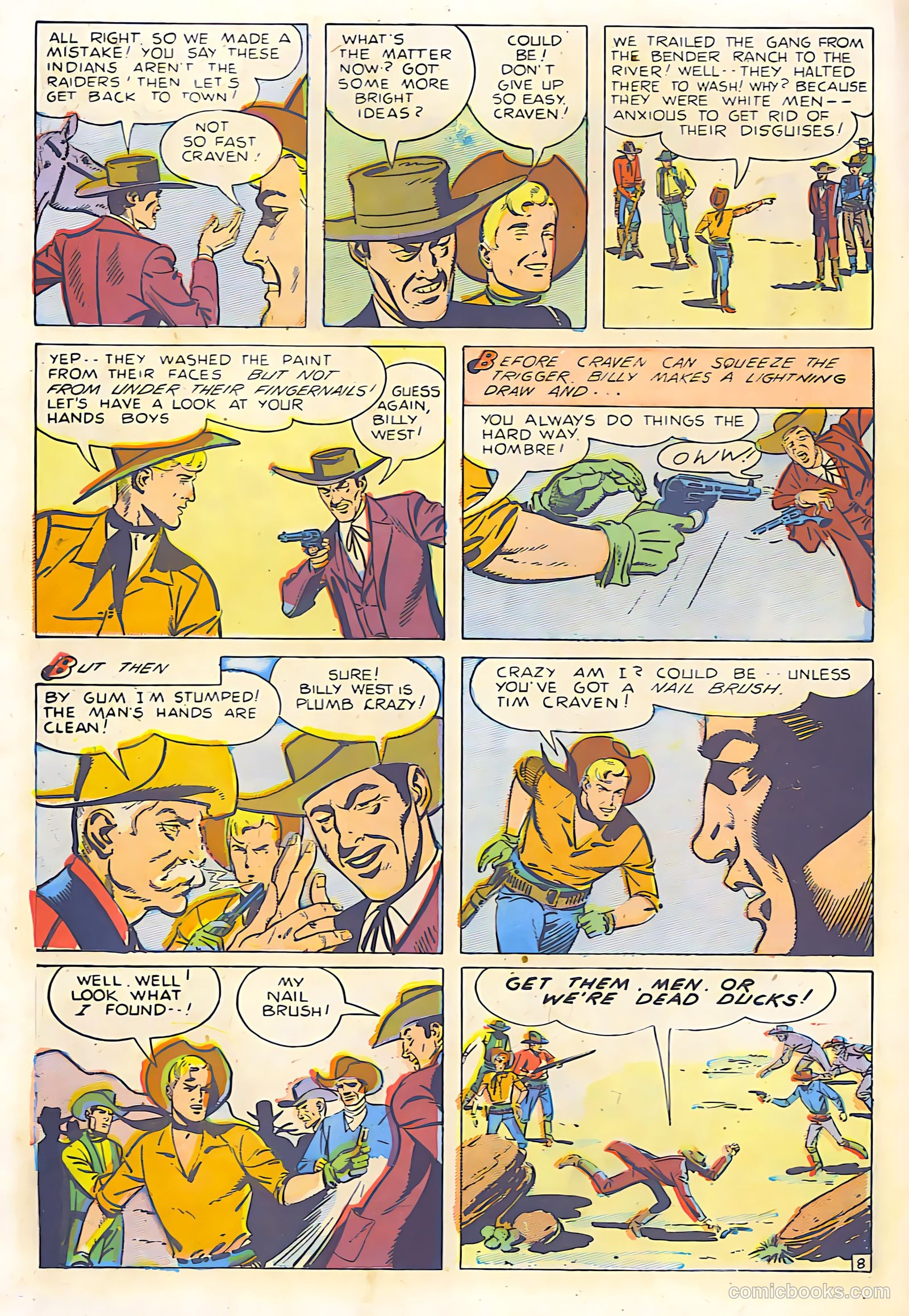 Billy West #6 (1950, Visual Editions, Inc.) — page 10 of 36