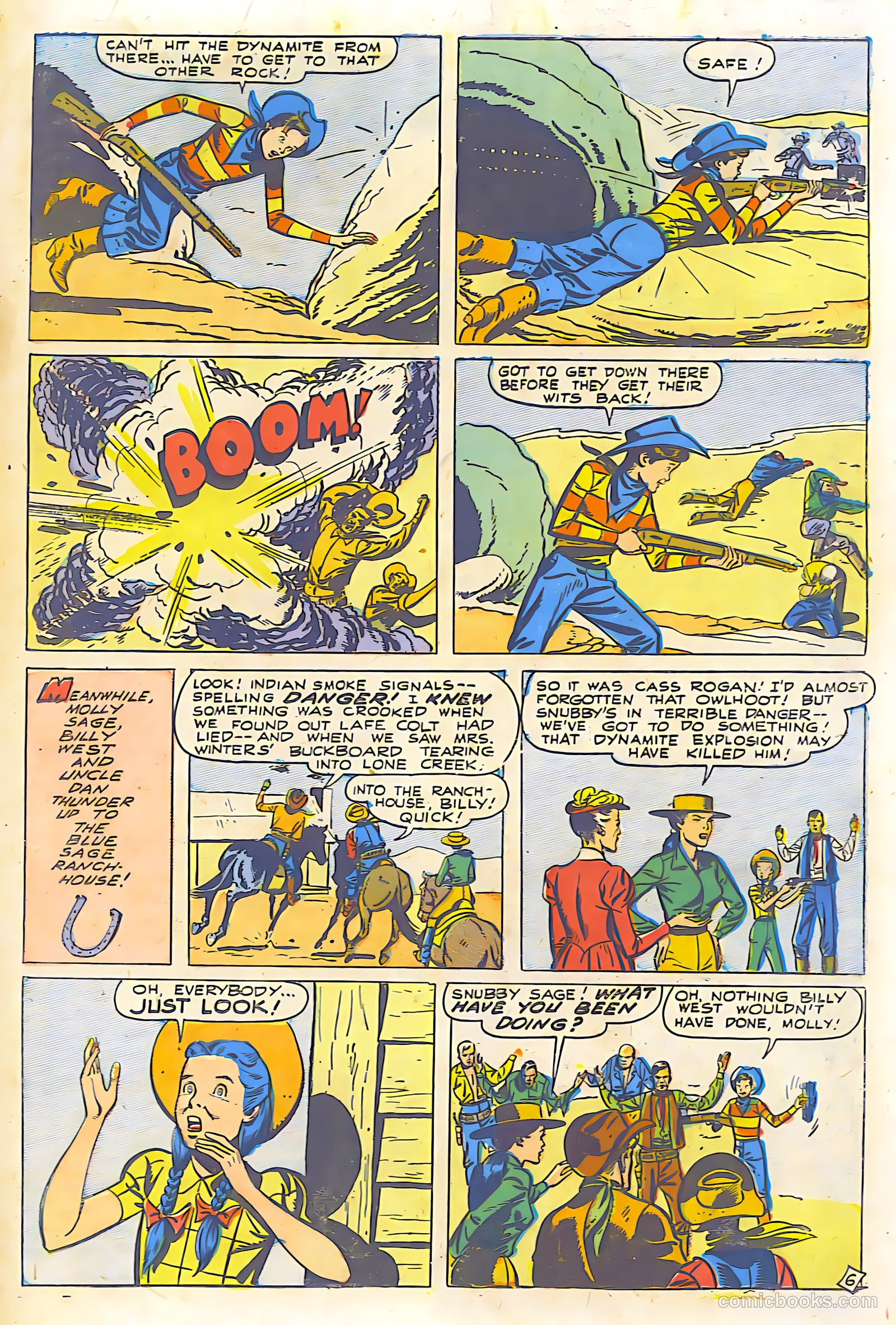 Billy West #6 (1950, Visual Editions, Inc.) — page 19 of 36