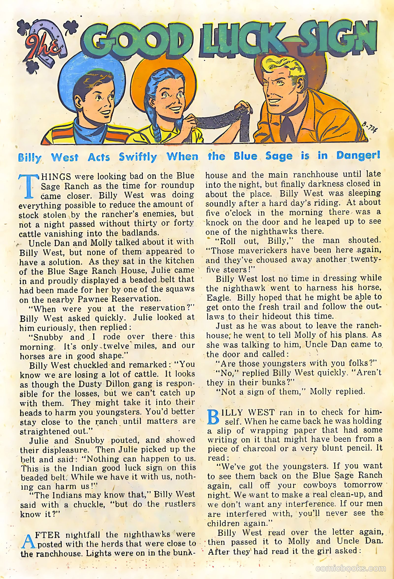 Billy West #6 (1950, Visual Editions, Inc.) — page 20 of 36
