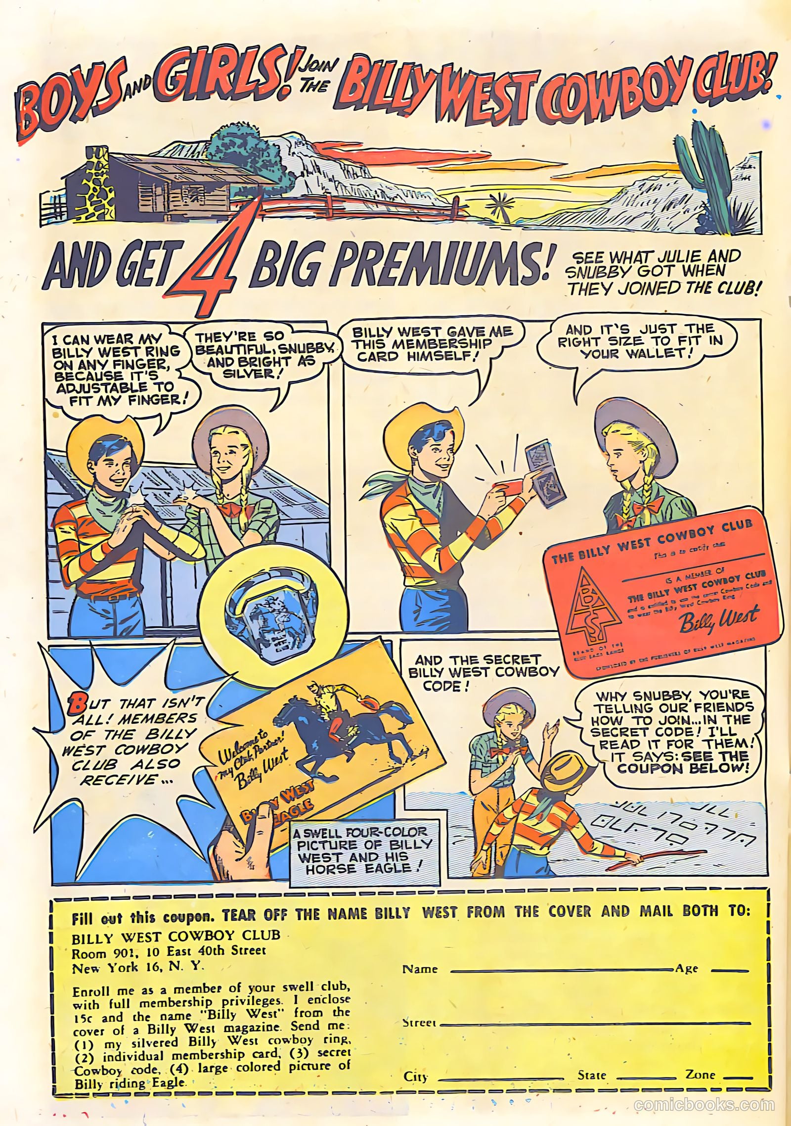 Billy West #6 (1950, Visual Editions, Inc.) — page 22 of 36