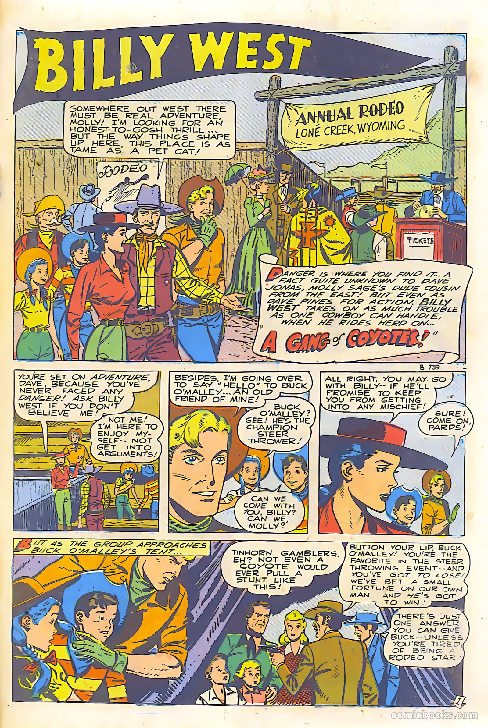 Billy West #6 (1950, Visual Editions, Inc.) — page 23 of 36