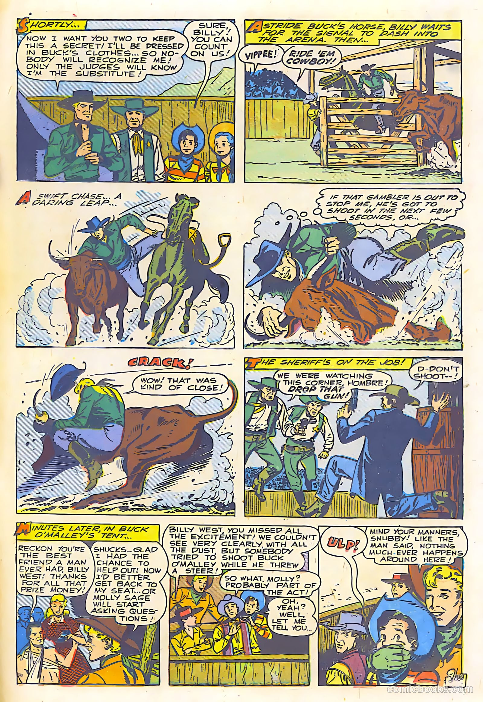 Billy West #6 (1950, Visual Editions, Inc.) — page 25 of 36