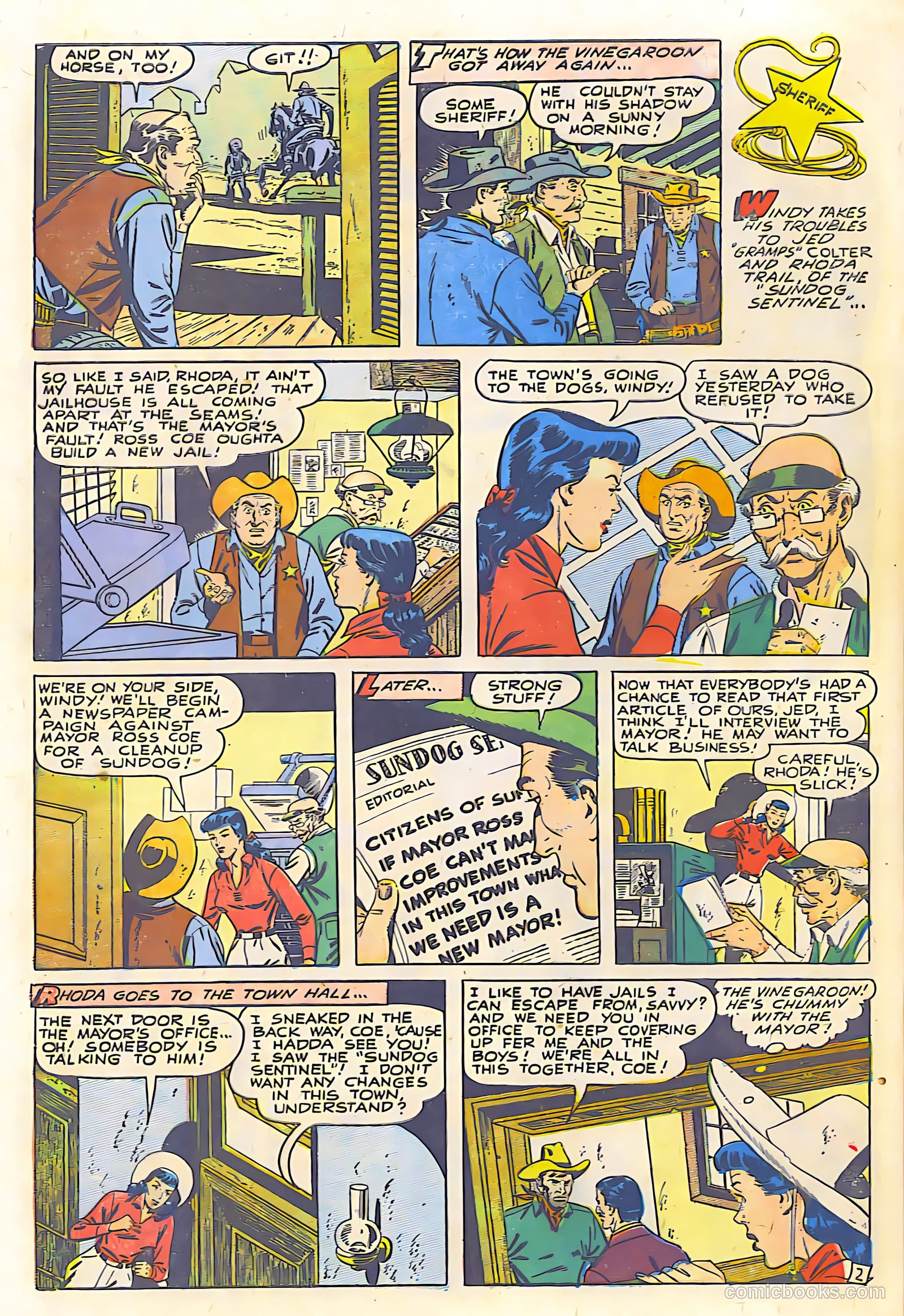Billy West #6 (1950, Visual Editions, Inc.) — page 28 of 36