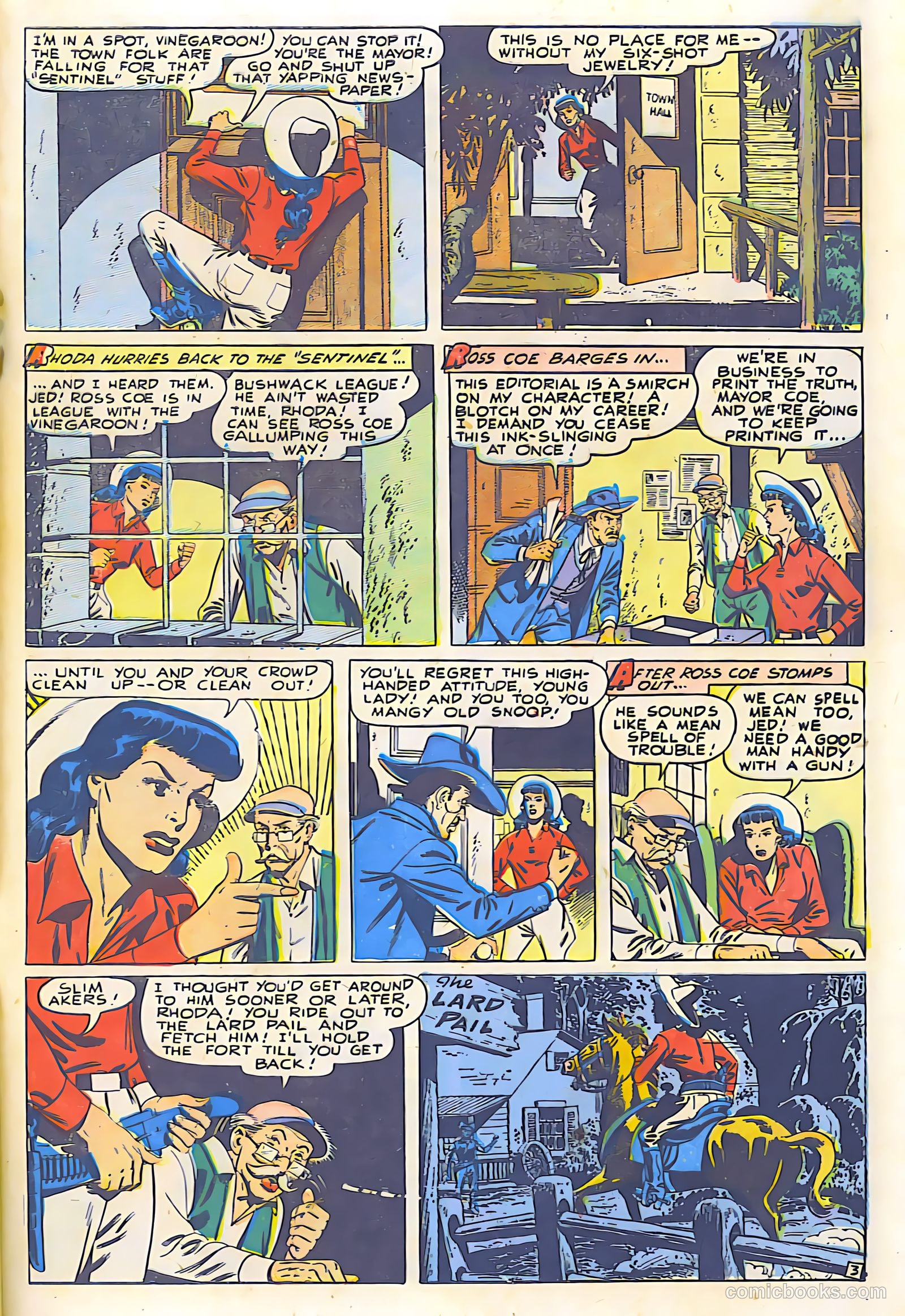 Billy West #6 (1950, Visual Editions, Inc.) — page 29 of 36
