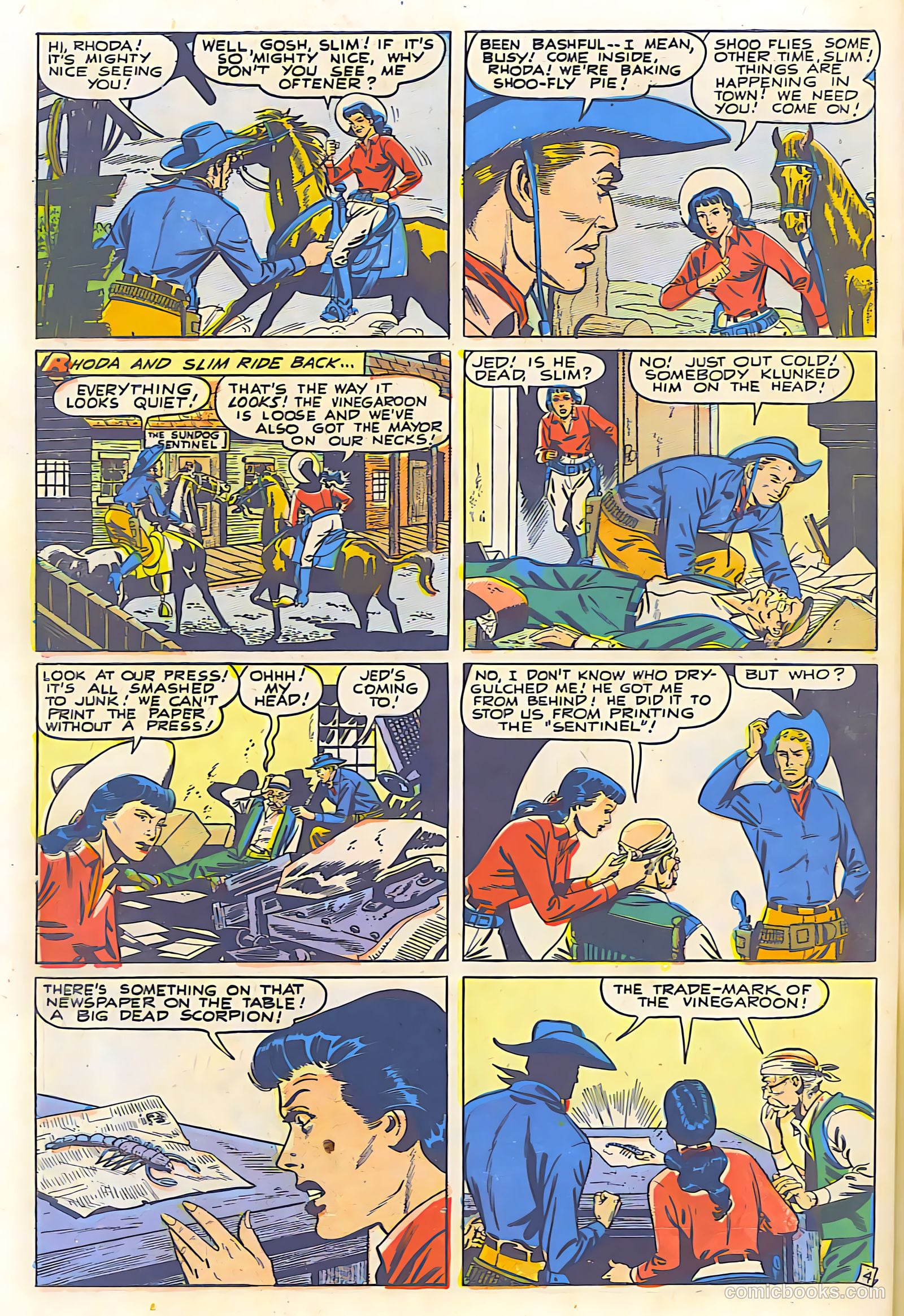 Billy West #6 (1950, Visual Editions, Inc.) — page 30 of 36