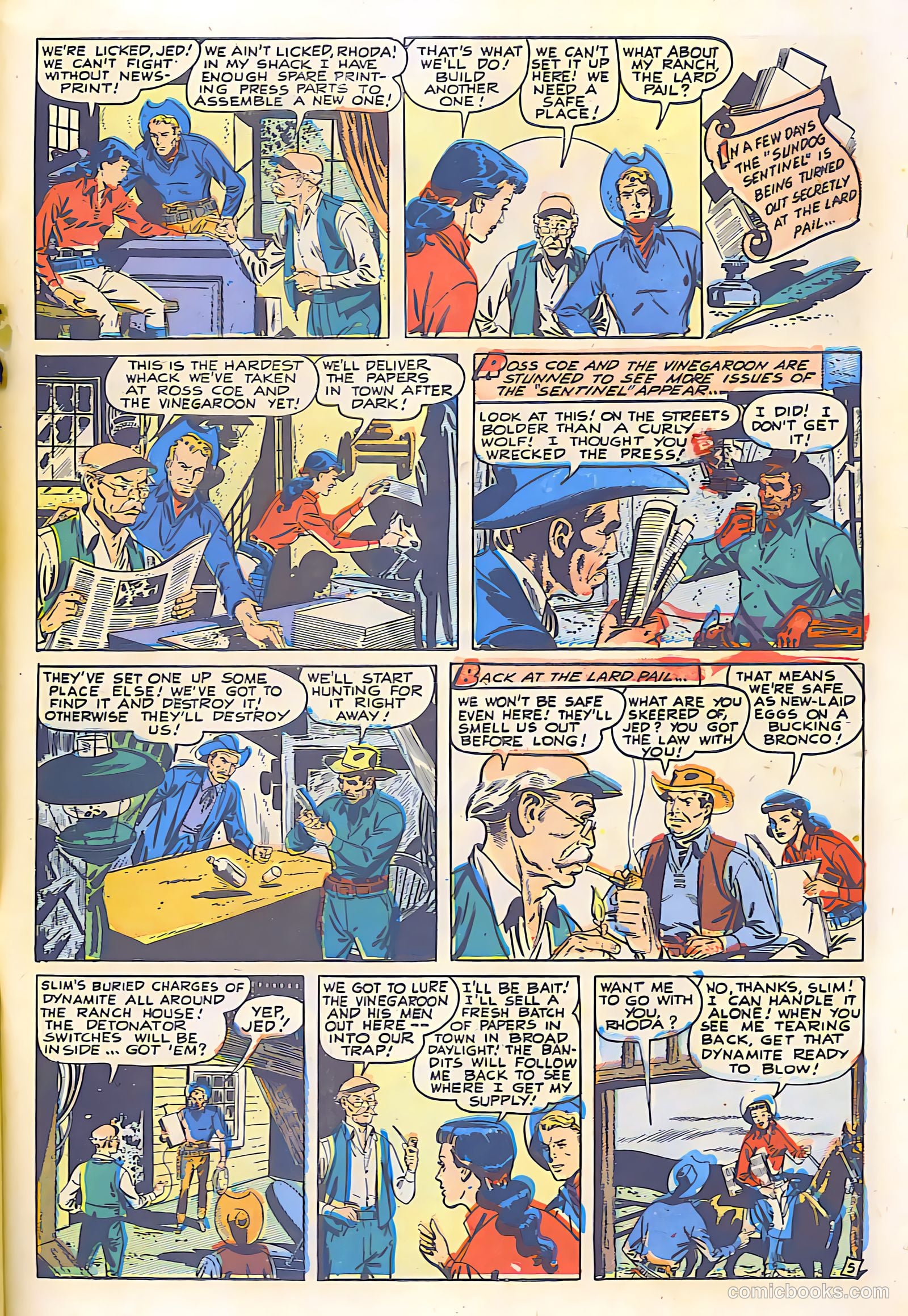 Billy West #6 (1950, Visual Editions, Inc.) — page 31 of 36