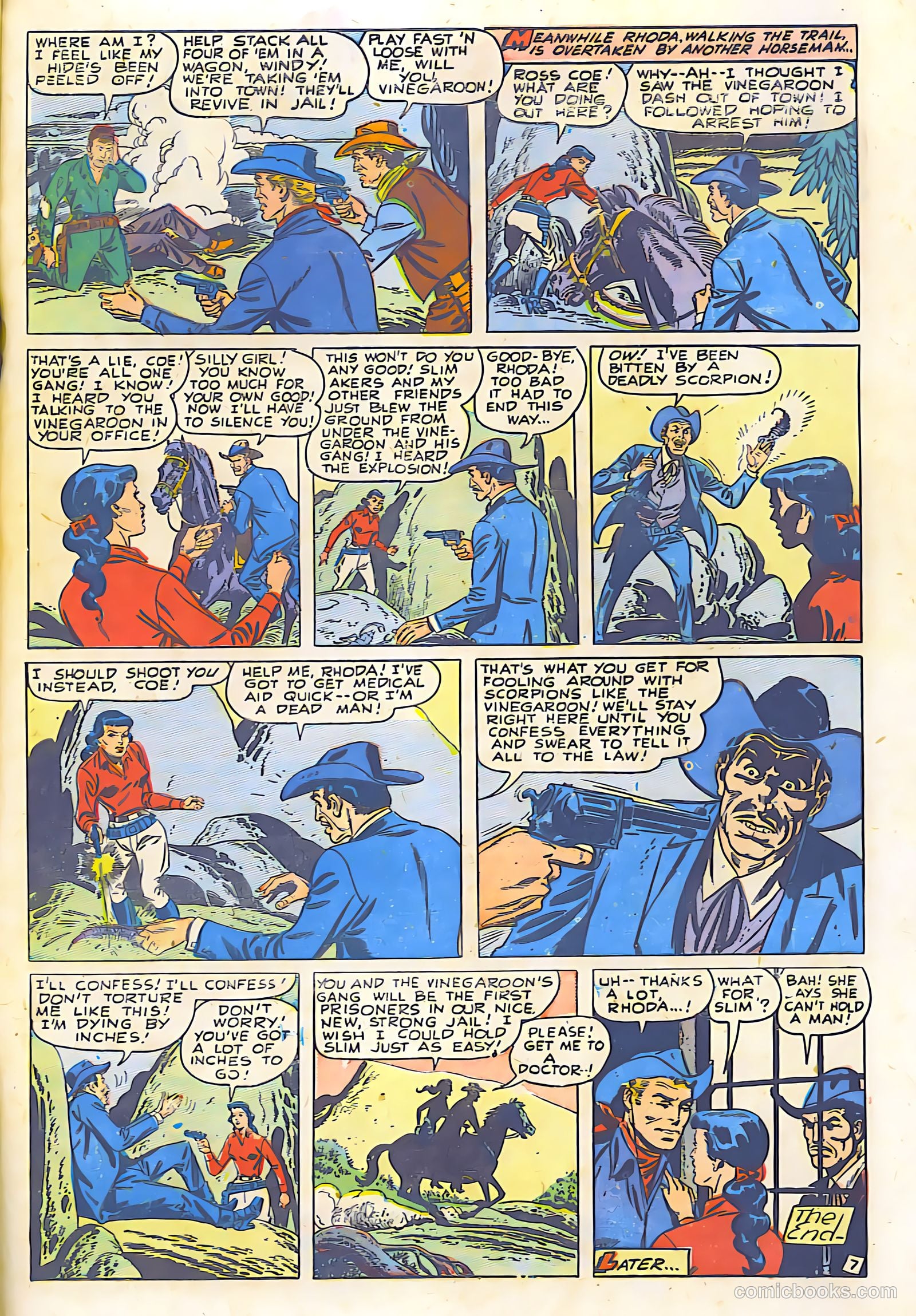 Billy West #6 (1950, Visual Editions, Inc.) — page 33 of 36
