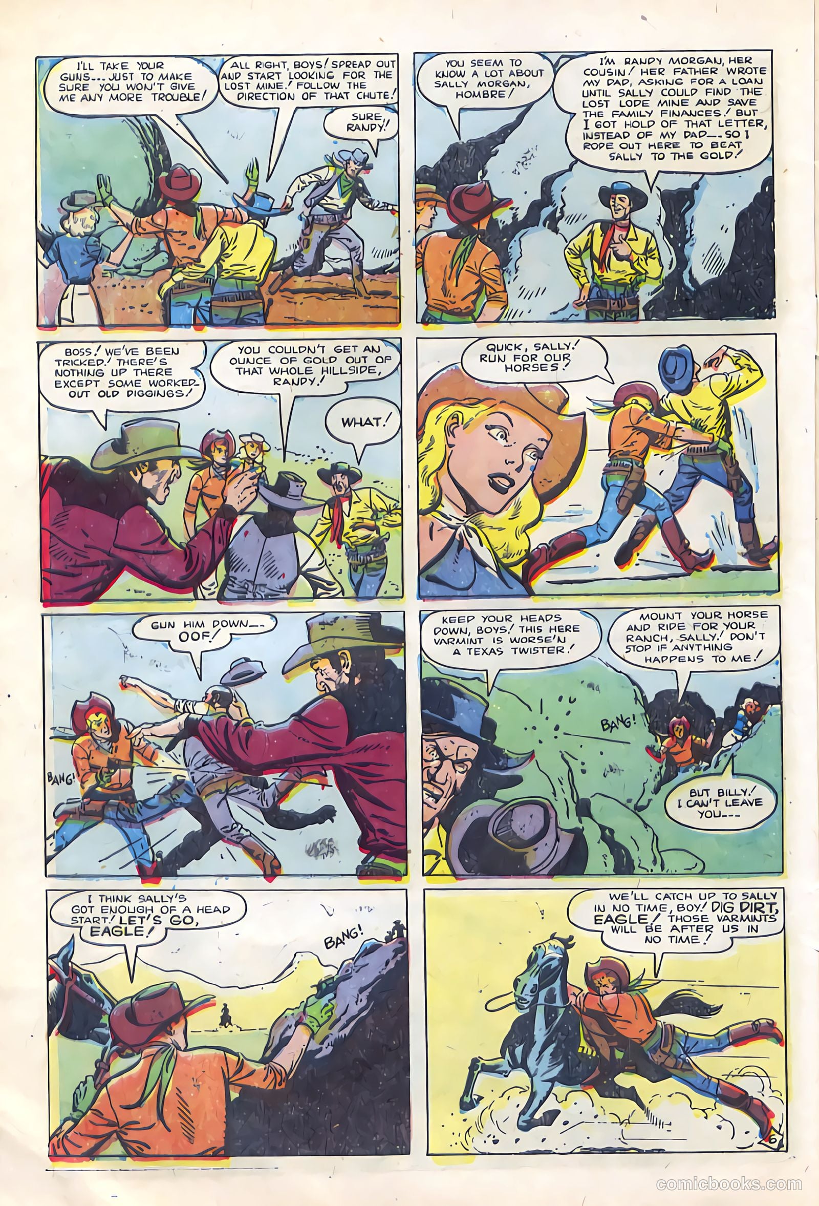 Billy West #7 (1950, Visual Editions, Inc.) — page 8 of 36