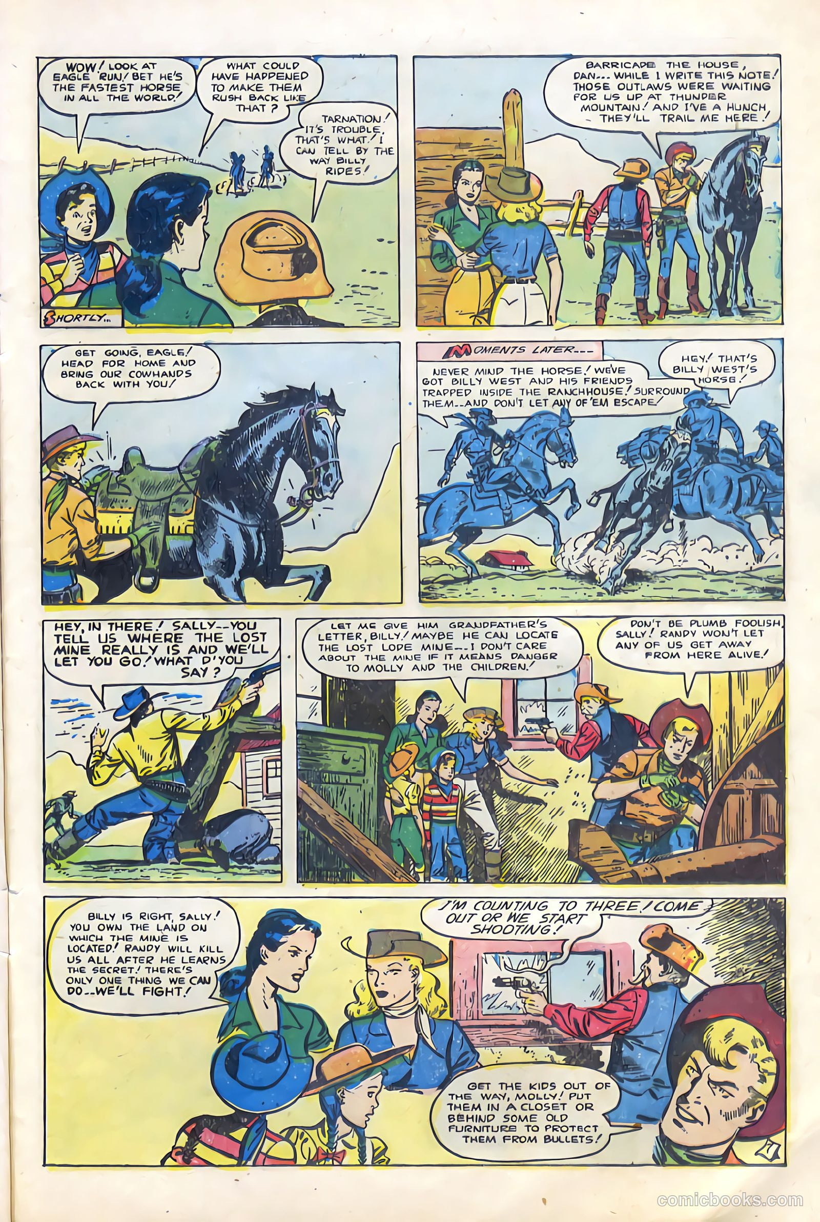 Billy West #7 (1950, Visual Editions, Inc.) — page 9 of 36