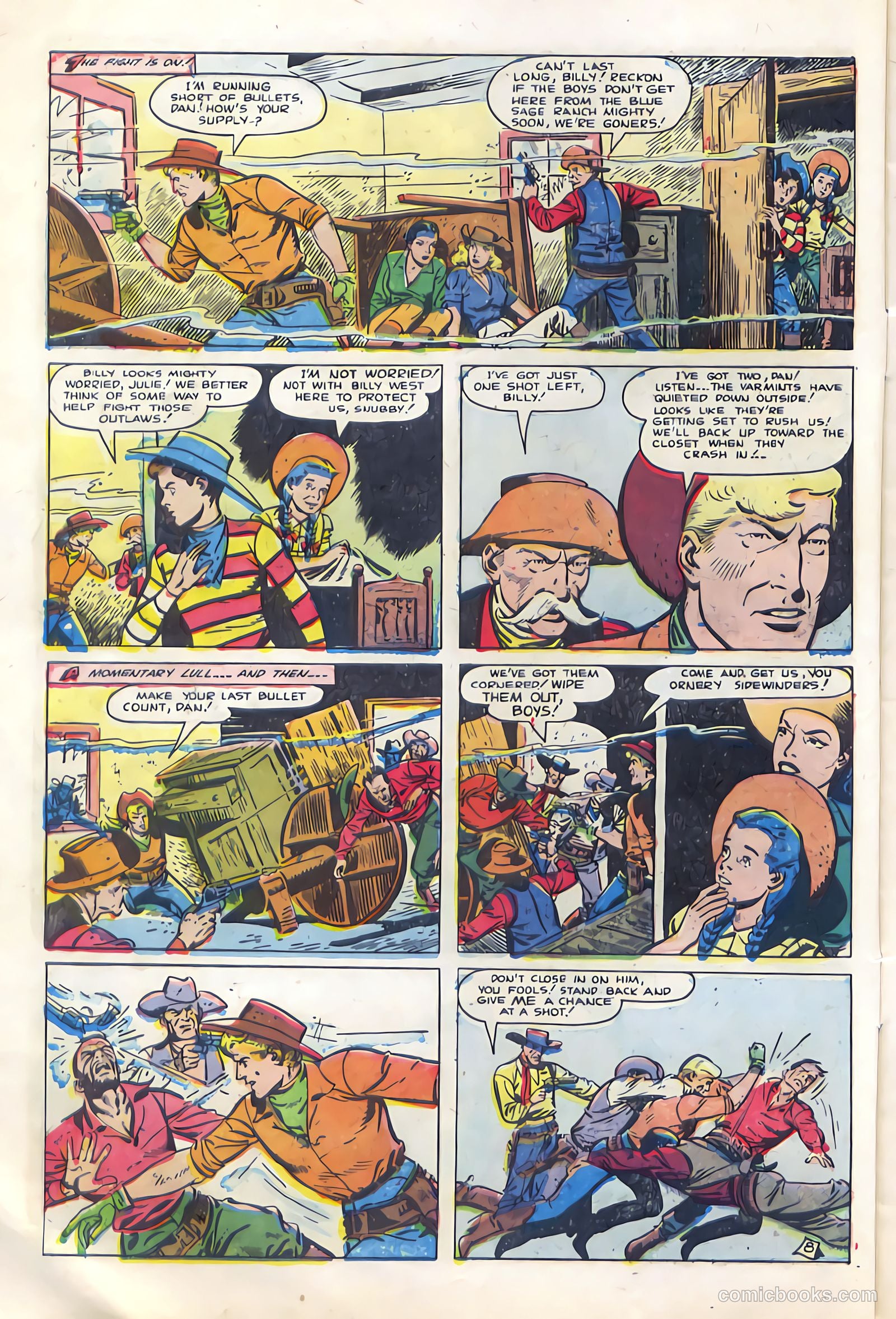 Billy West #7 (1950, Visual Editions, Inc.) — page 10 of 36