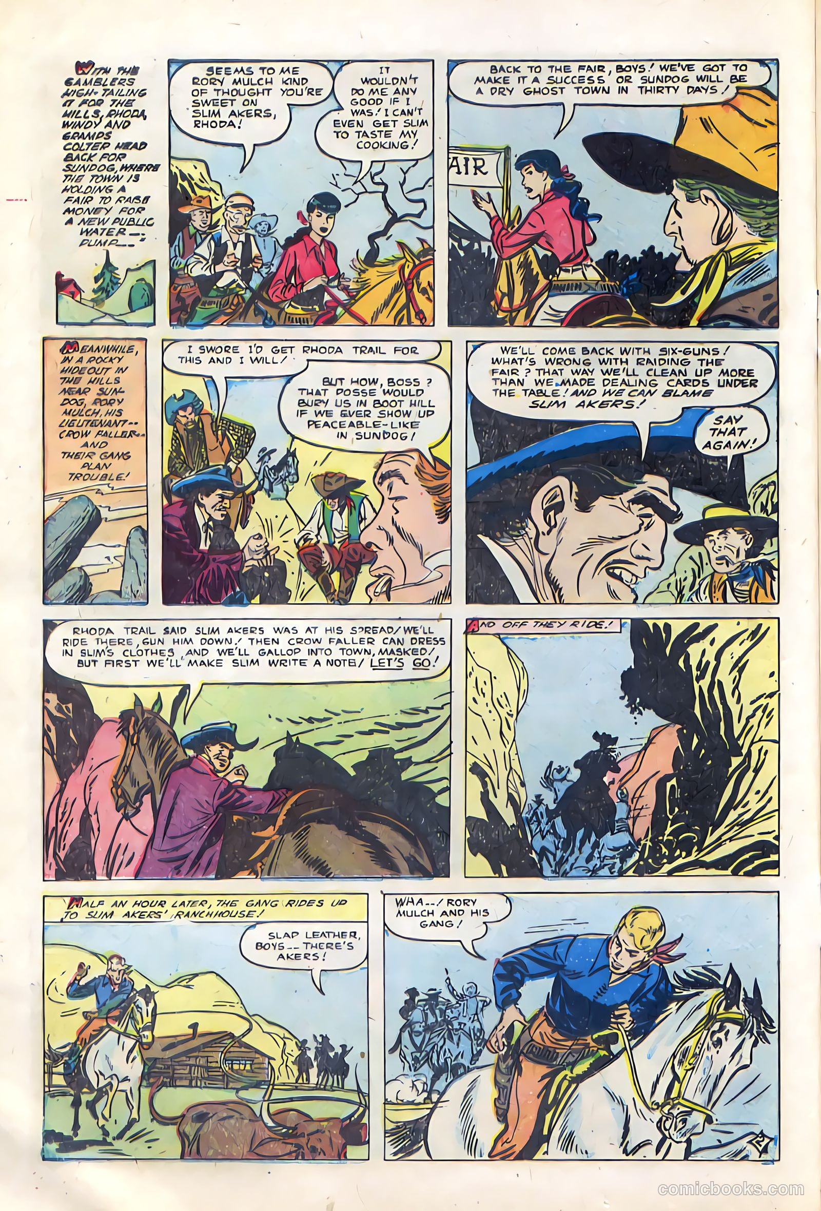 Billy West #7 (1950, Visual Editions, Inc.) — page 16 of 36