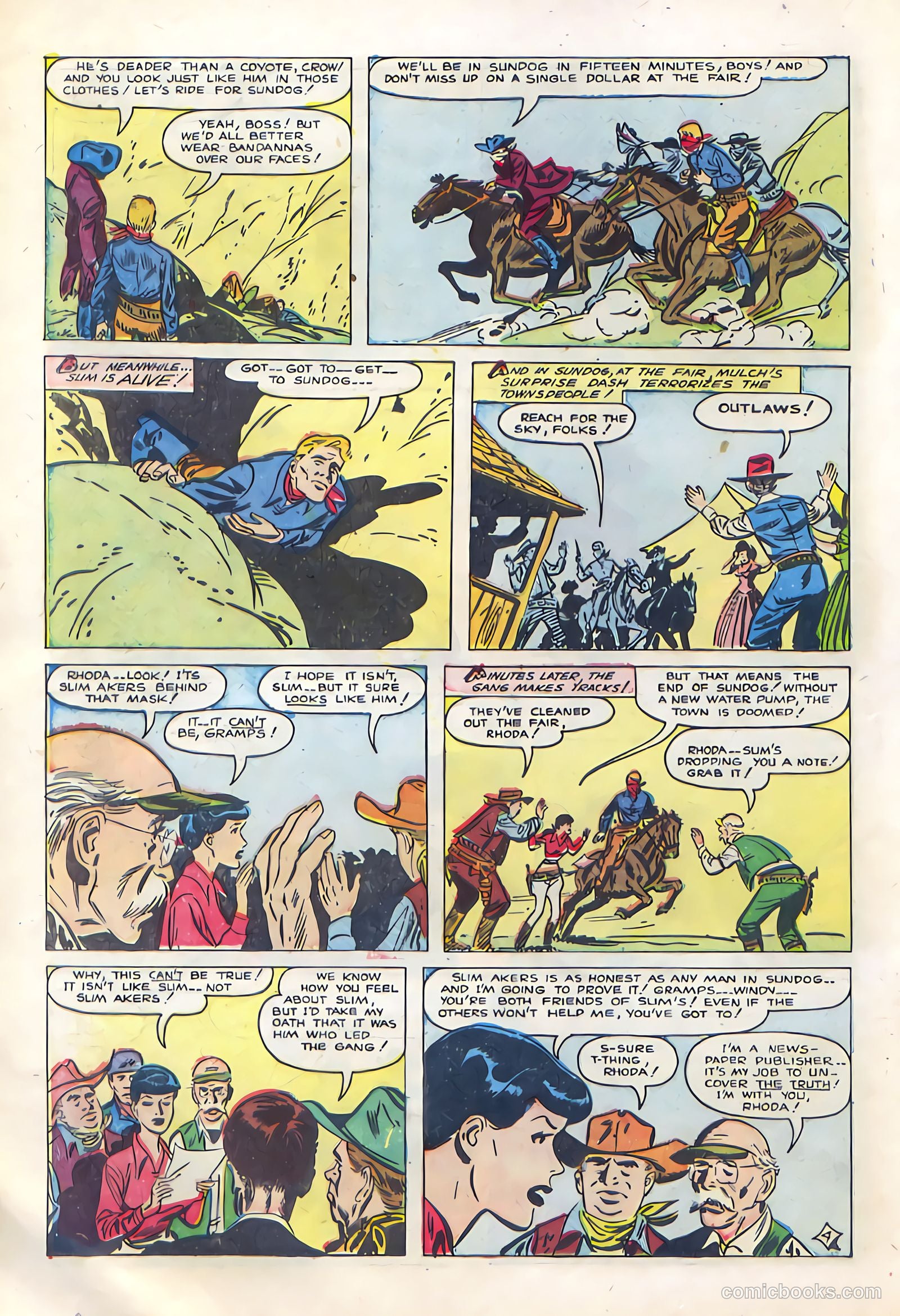 Billy West #7 (1950, Visual Editions, Inc.) — page 18 of 36