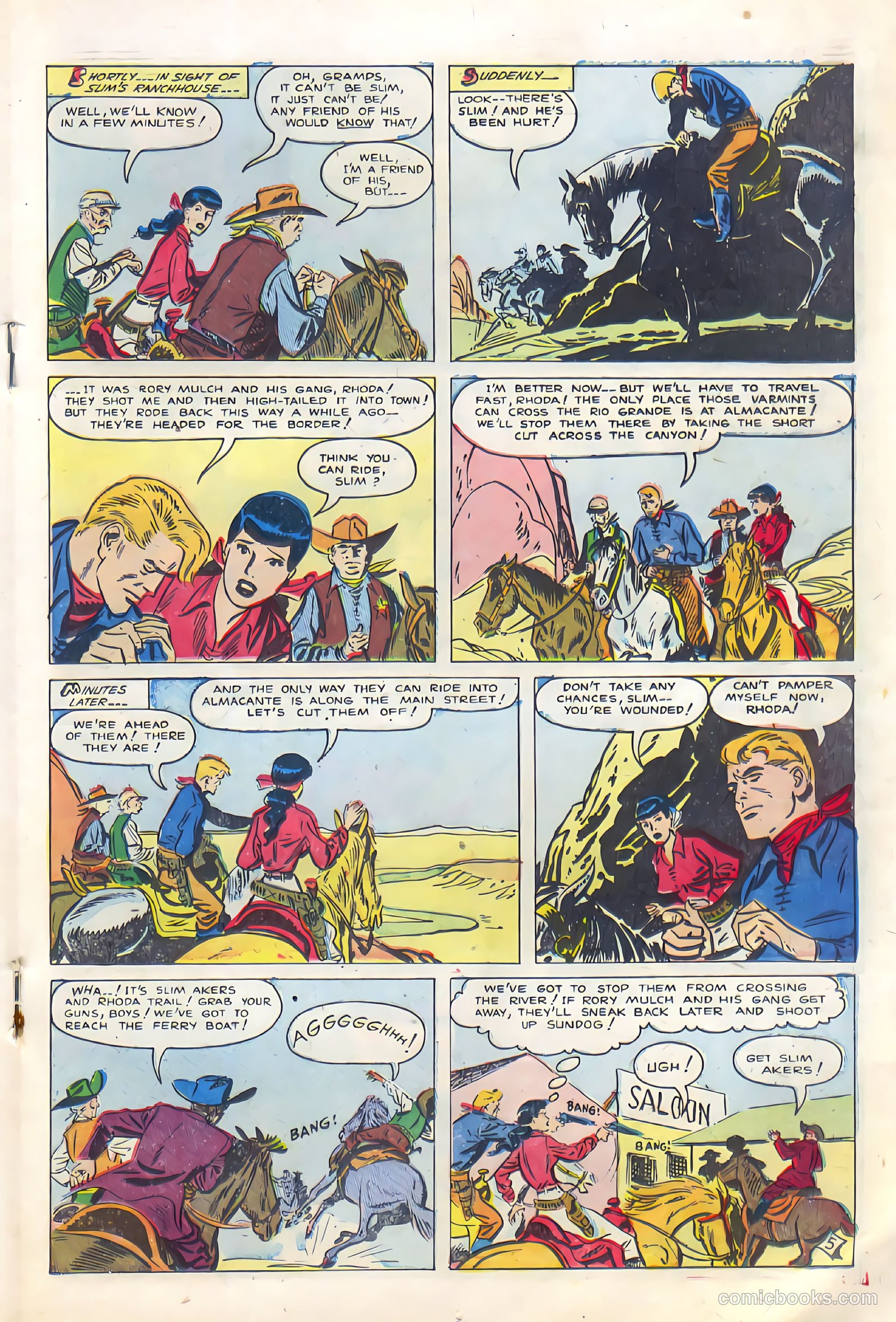 Billy West #7 (1950, Visual Editions, Inc.) — page 19 of 36