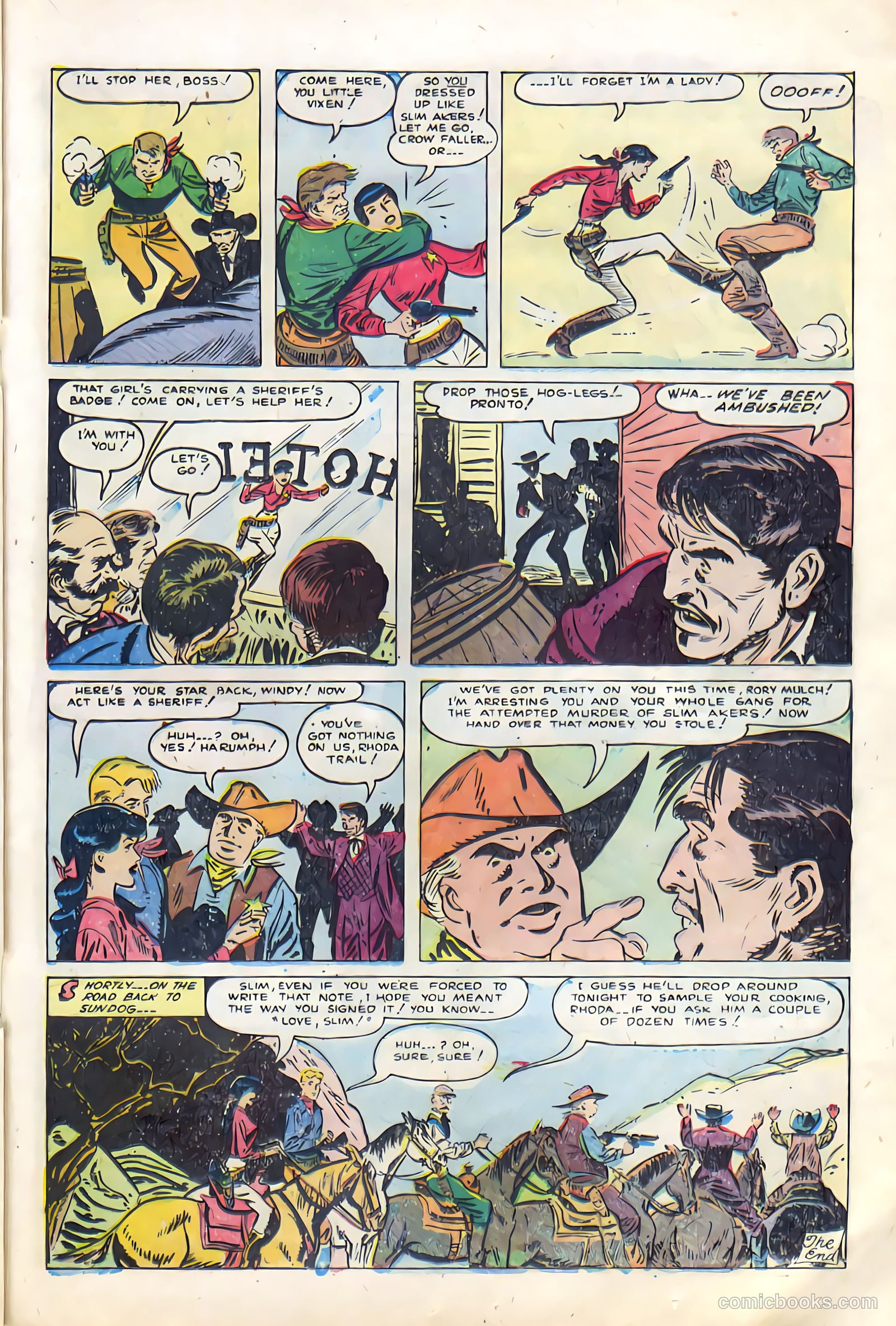Billy West #7 (1950, Visual Editions, Inc.) — page 21 of 36