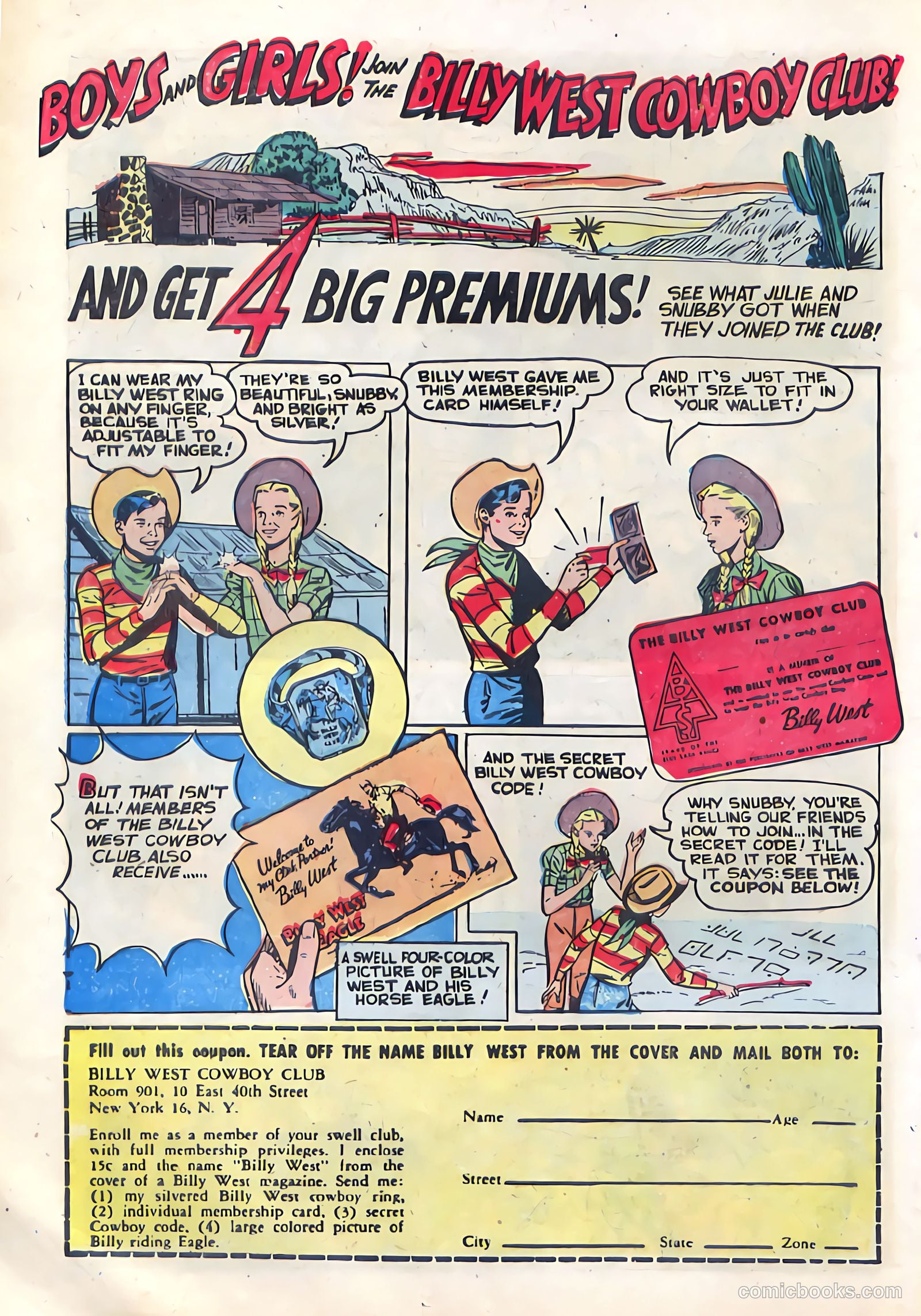 Billy West #7 (1950, Visual Editions, Inc.) — page 22 of 36