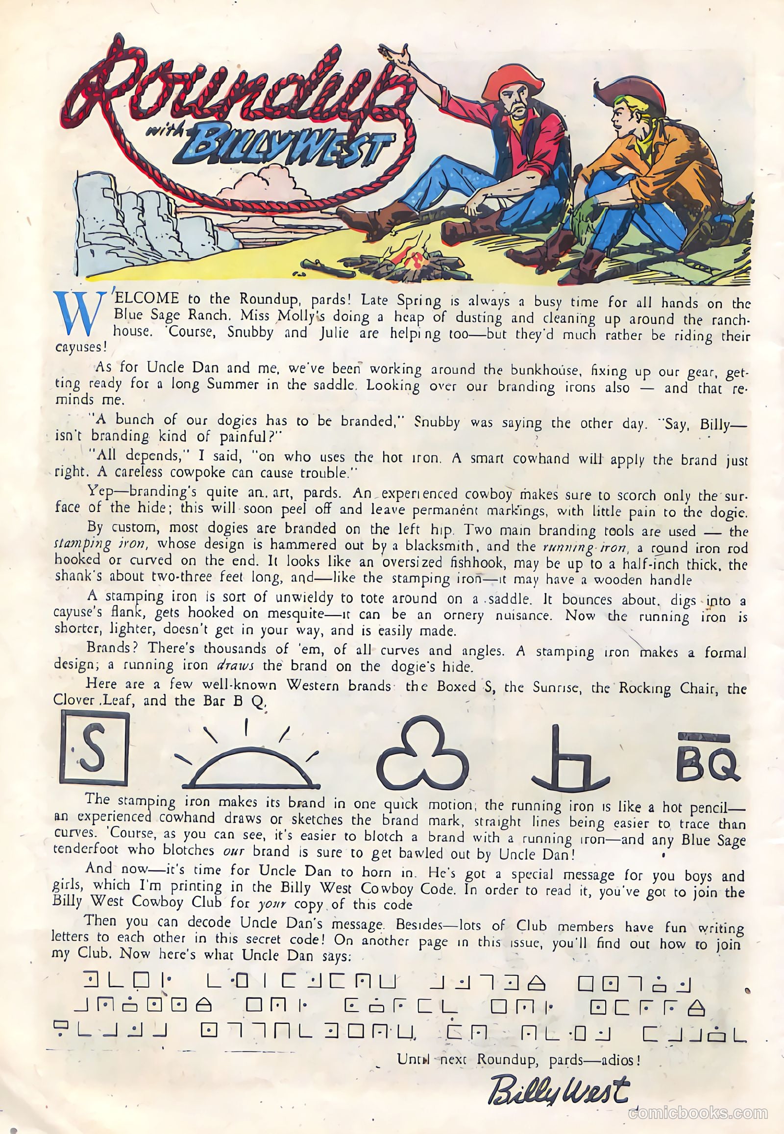 Billy West #7 (1950, Visual Editions, Inc.) — page 30 of 36