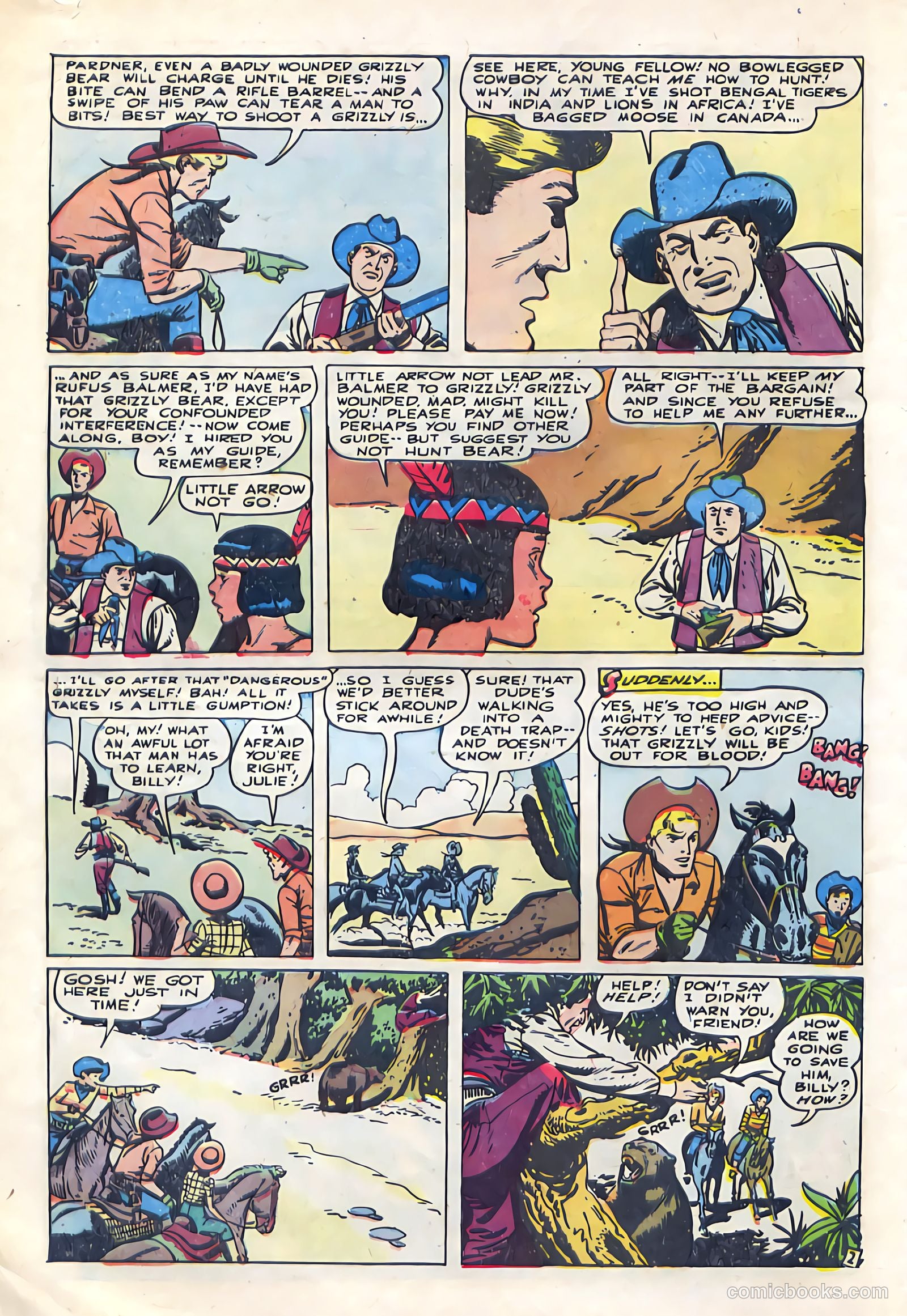 Billy West #7 (1950, Visual Editions, Inc.) — page 32 of 36