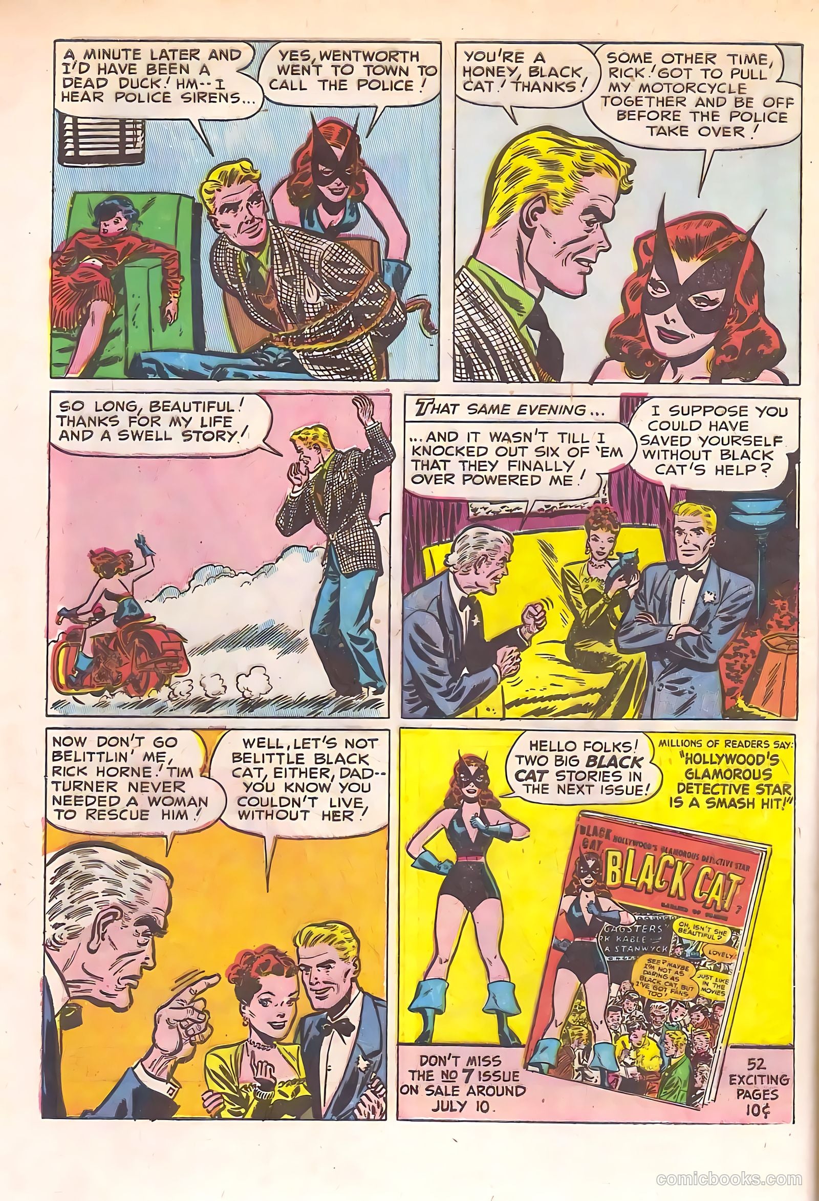 Black Cat Comics #6 (1947) — page 12 of 52