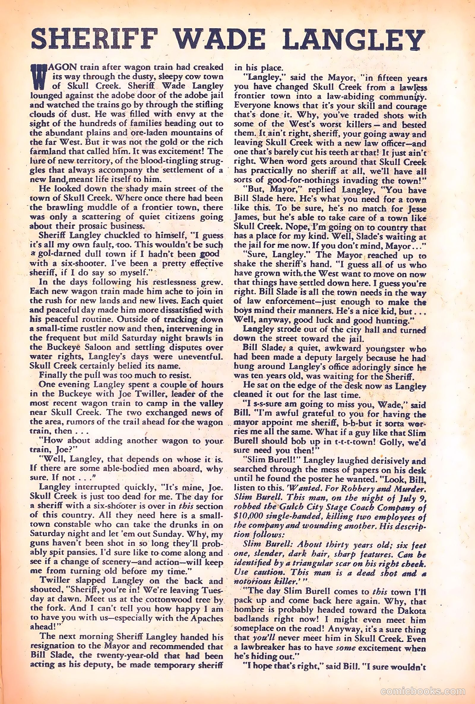 Black Diamond Western #13 (1949) — page 35 of 53