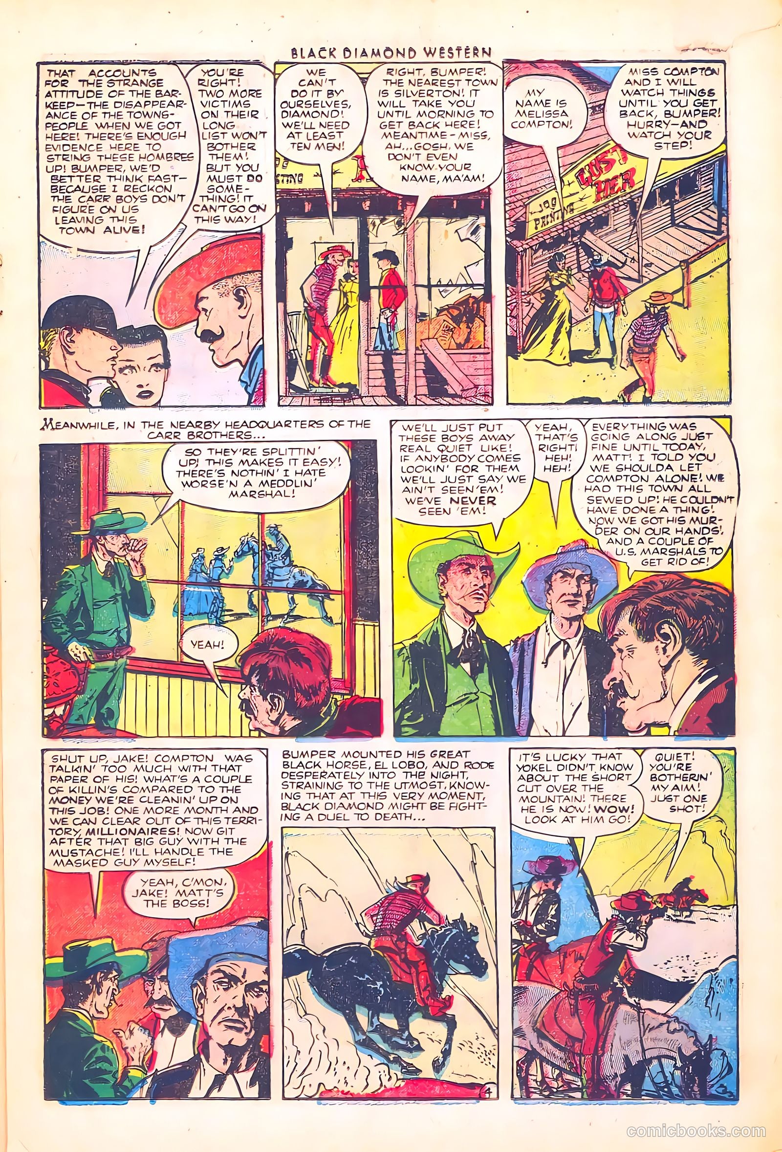 Black Diamond Western #38 (1952) — page 18 of 37