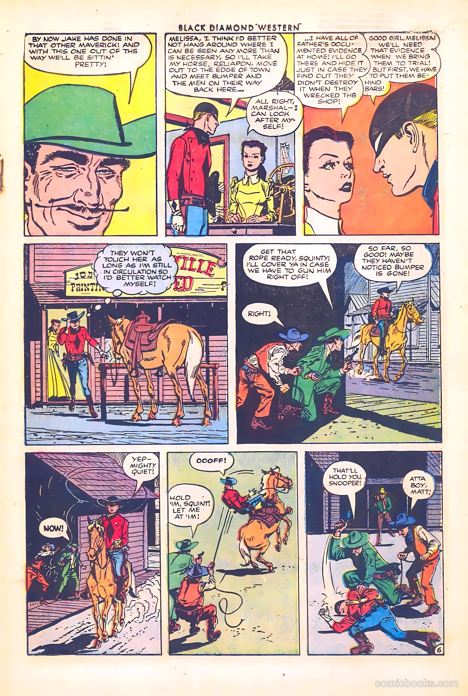 Black Diamond Western #38 (1952) — page 20 of 37