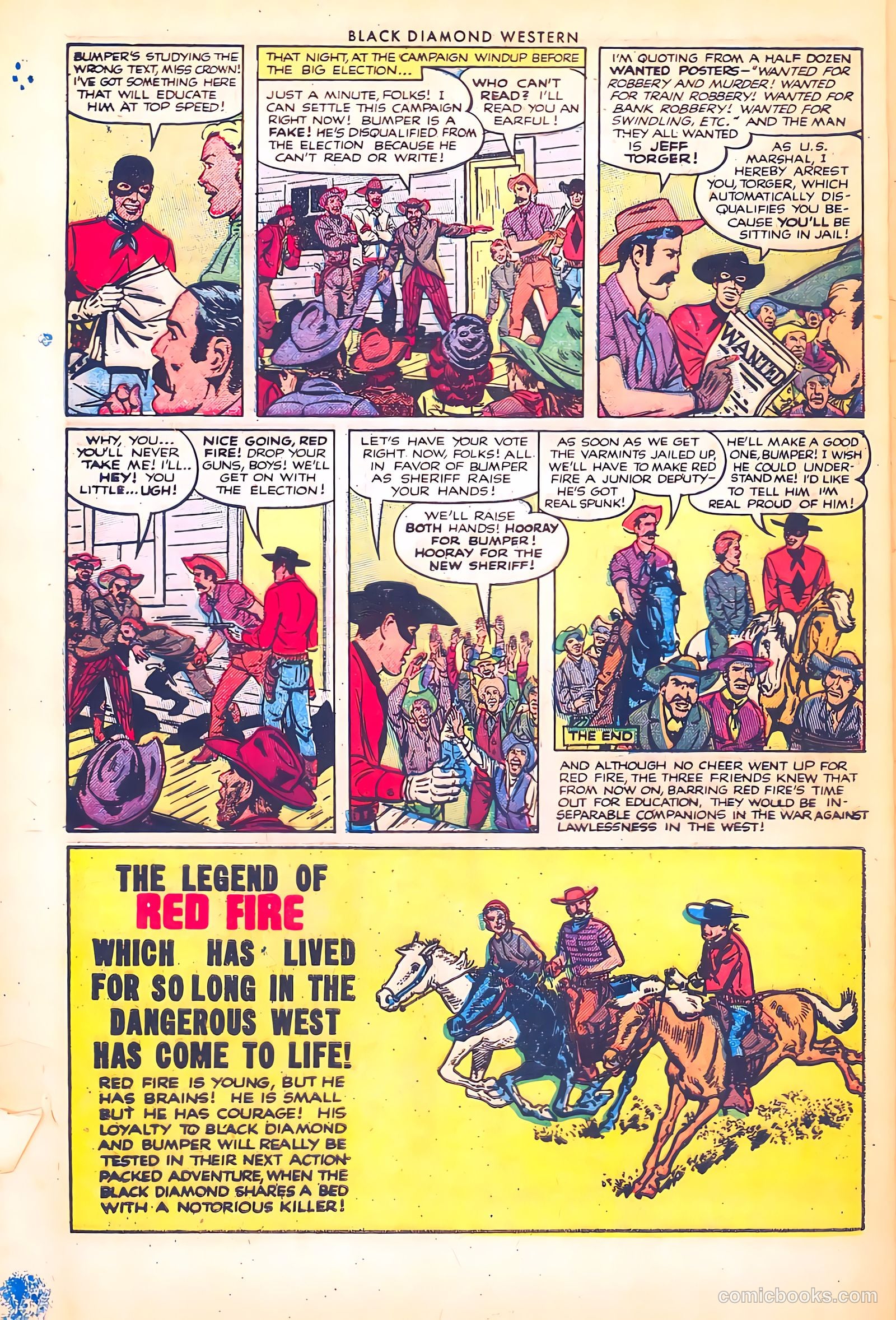 Black Diamond Western #38 (1952) — page 33 of 37