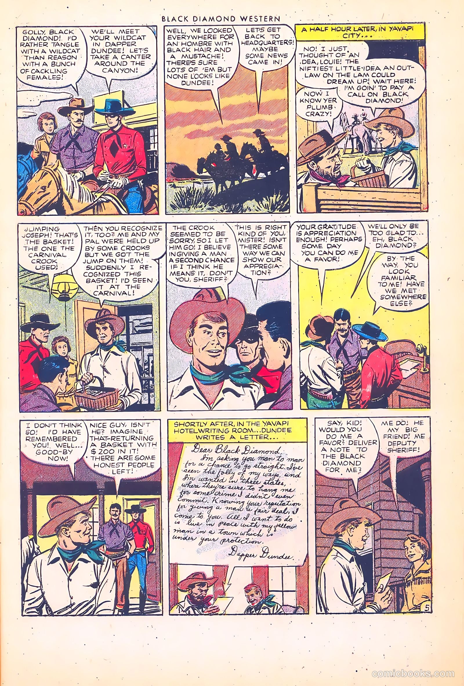 Black Diamond Western #39 (1952) — page 8 of 37