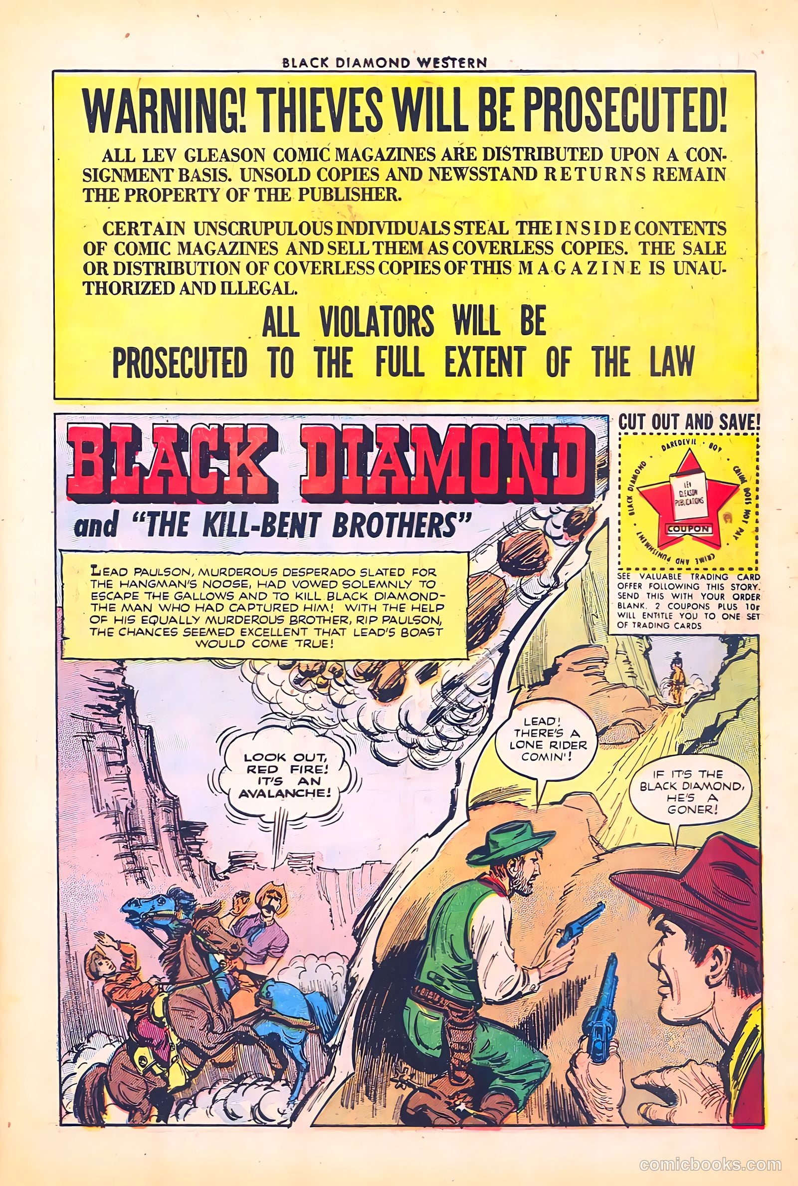 Black Diamond Western #40 (1952, Lev Gleason Publications, Inc.) — page 4 of 37