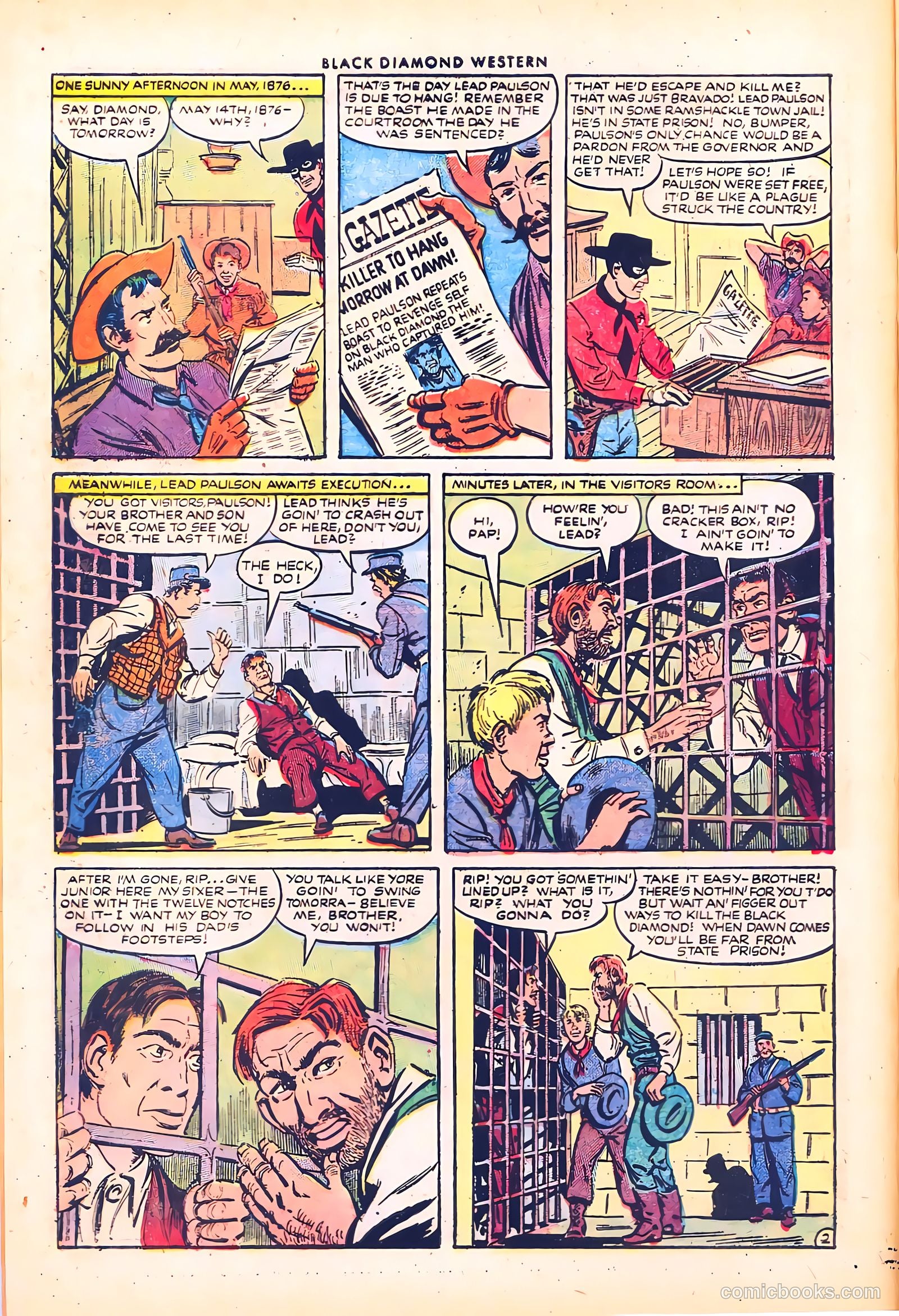 Black Diamond Western #40 (1952, Lev Gleason Publications, Inc.) — page 5 of 37