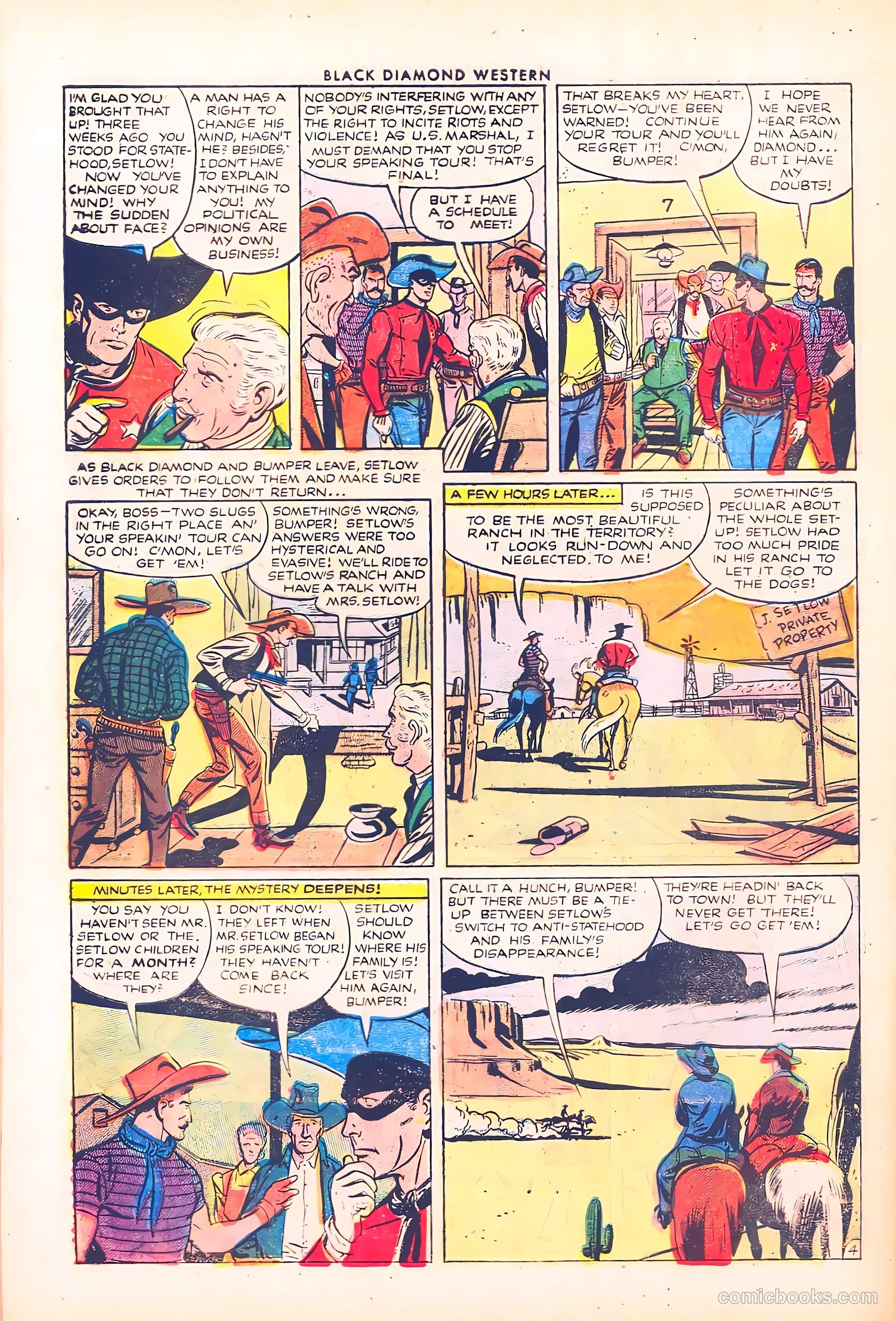 Black Diamond Western #40 (1952, Lev Gleason Publications, Inc.) — page 29 of 37
