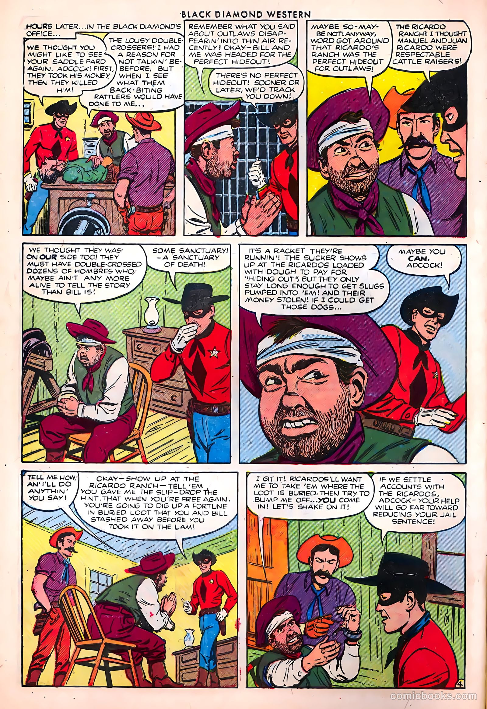 Black Diamond Western #42 (1953) — page 6
