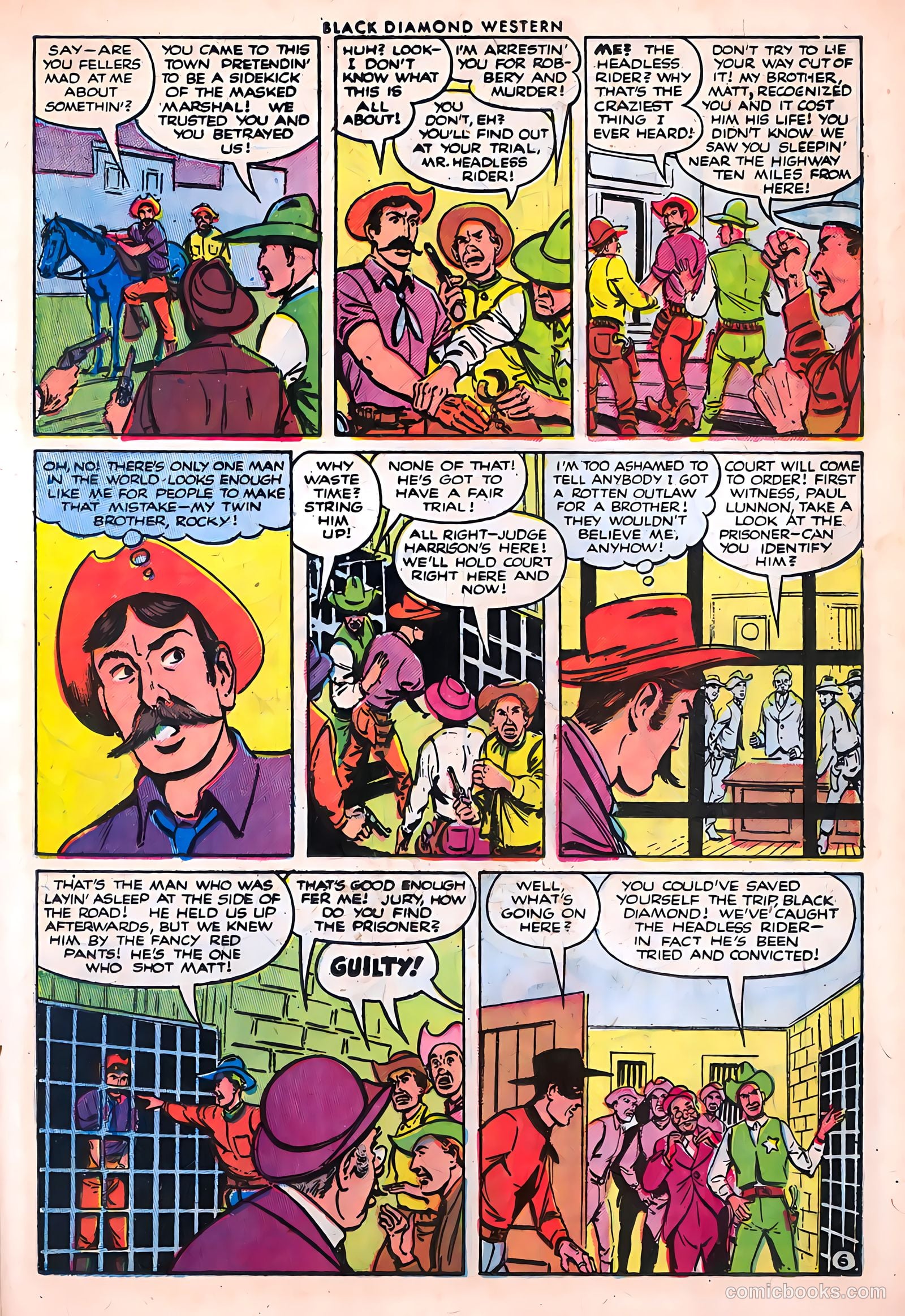 Black Diamond Western #42 (1953) — page 17