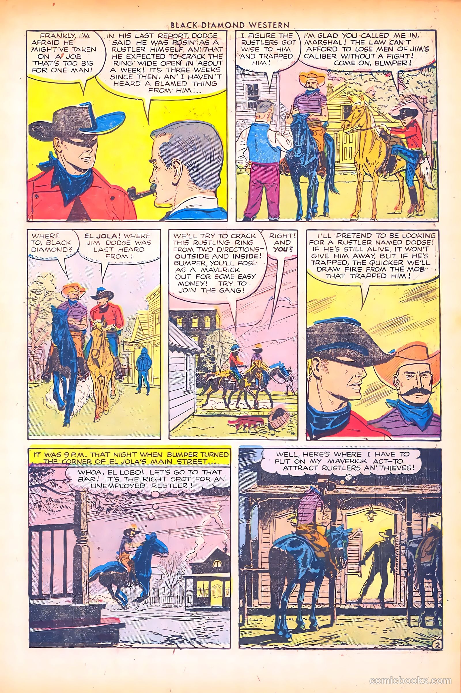 Black Diamond Western #44 (1953) — page 15