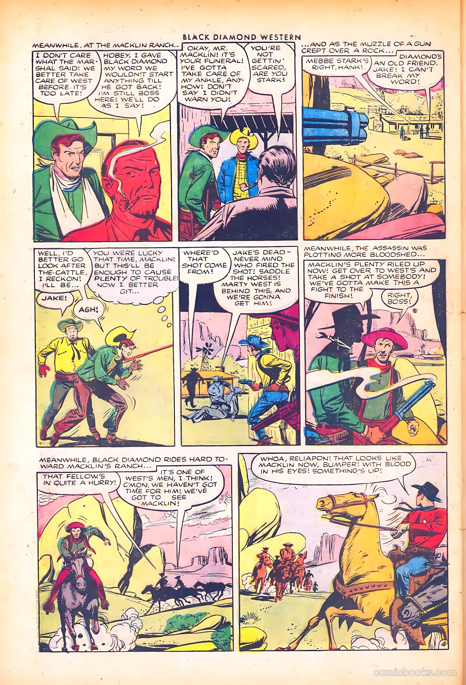 Black Diamond Western #44 (1953) — page 28