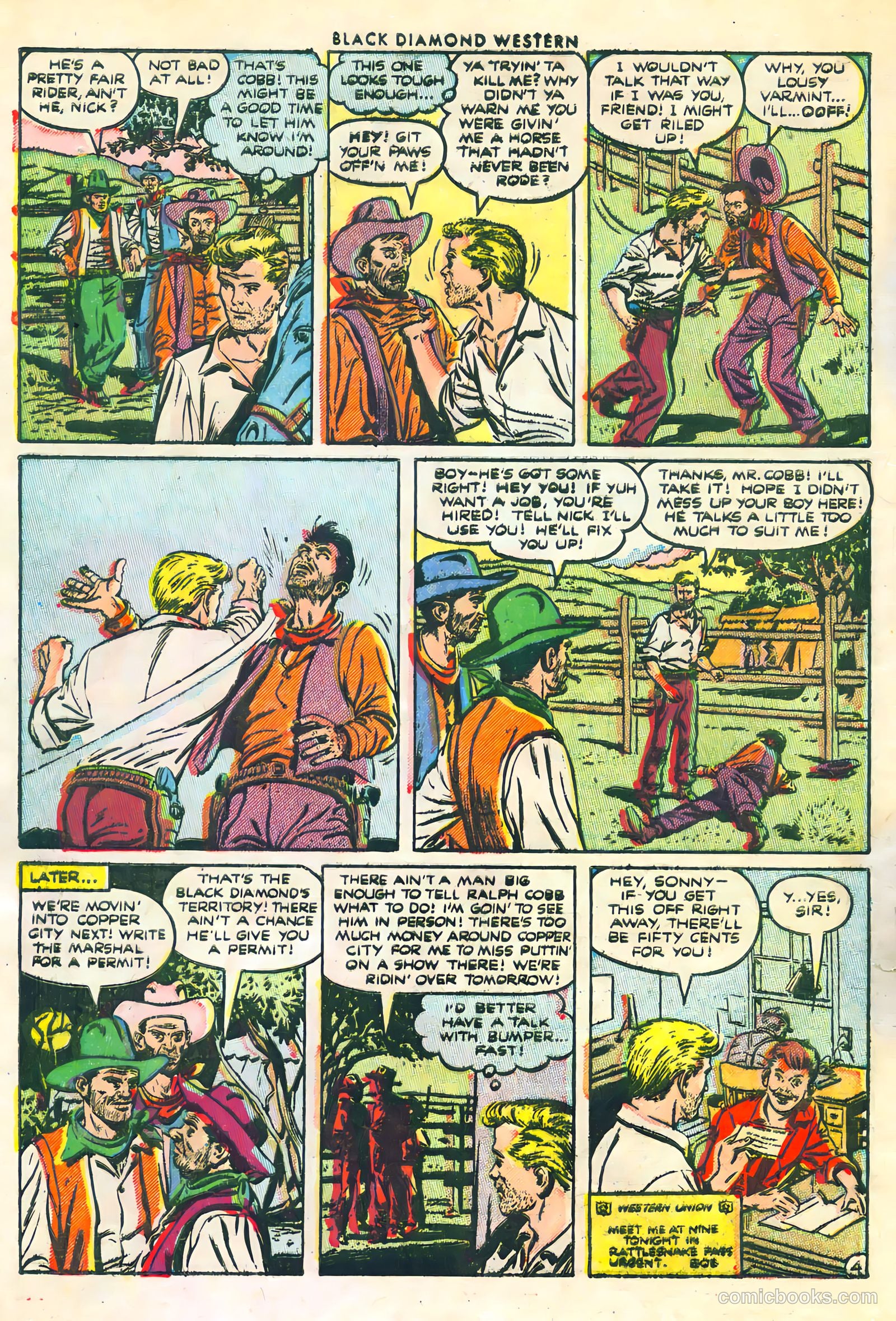 Black Diamond Western #45 (1953) — page 6