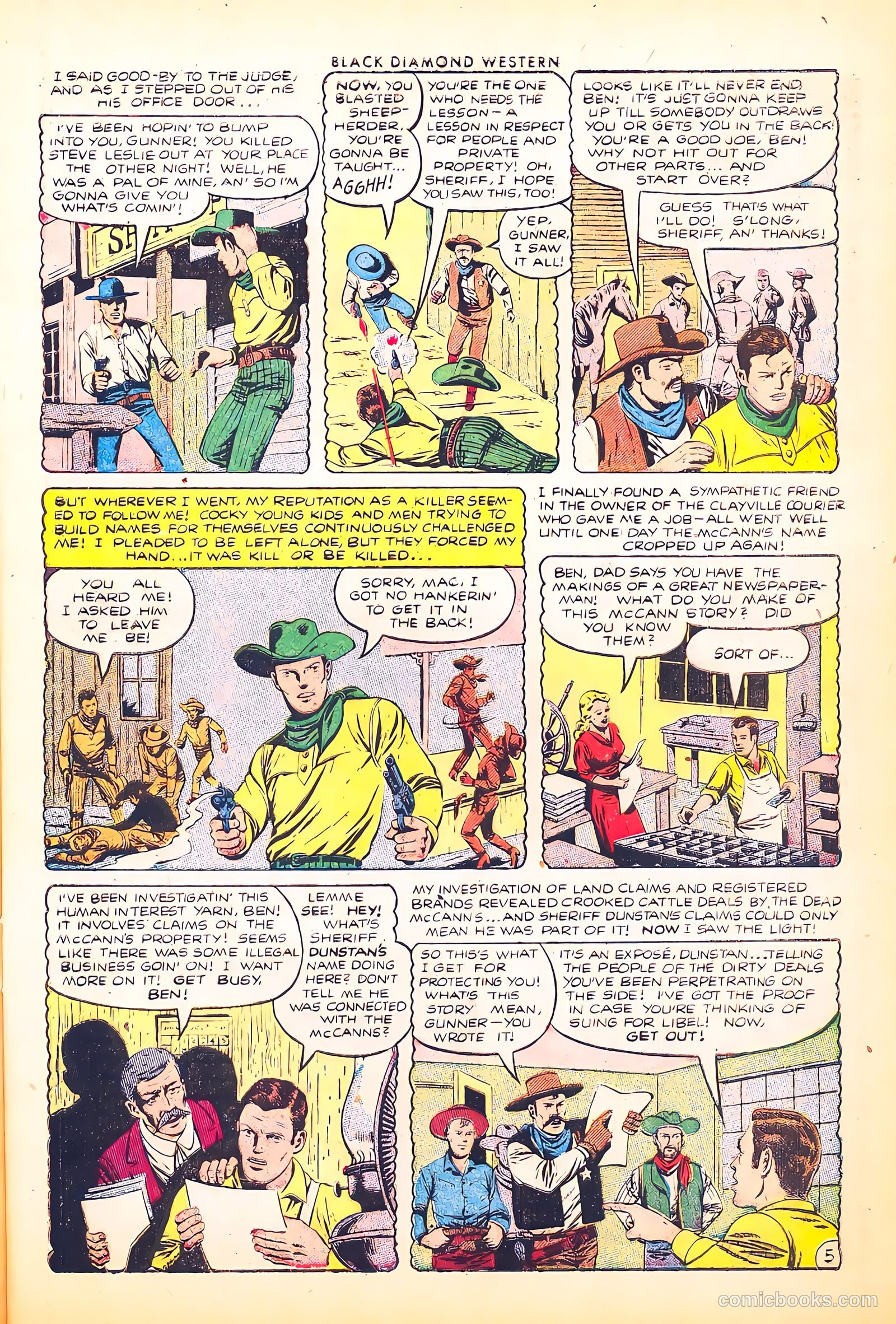 Black Diamond Western #47 (1953) — page 7