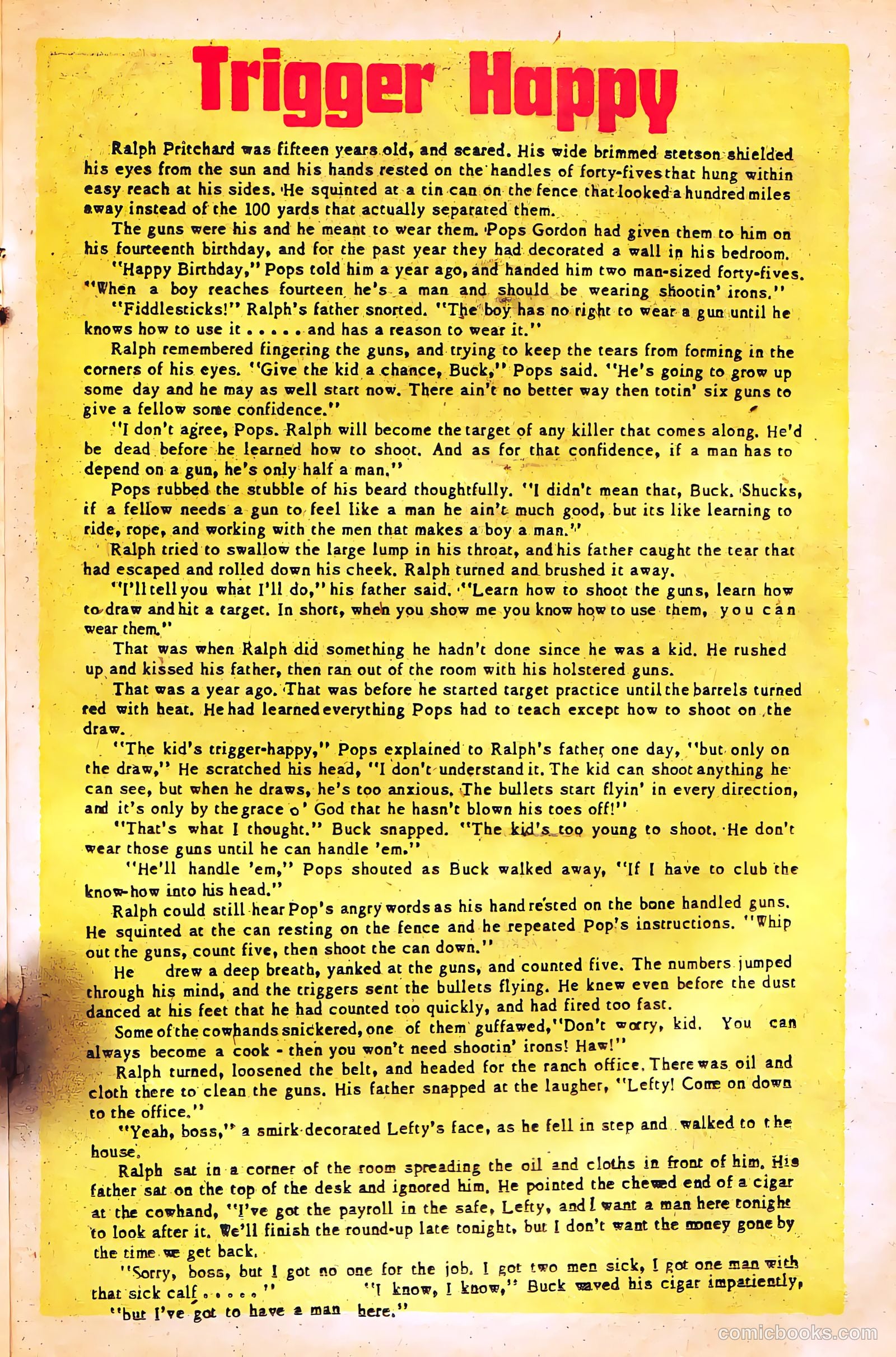 Black Diamond Western #49 (1954) — page 21