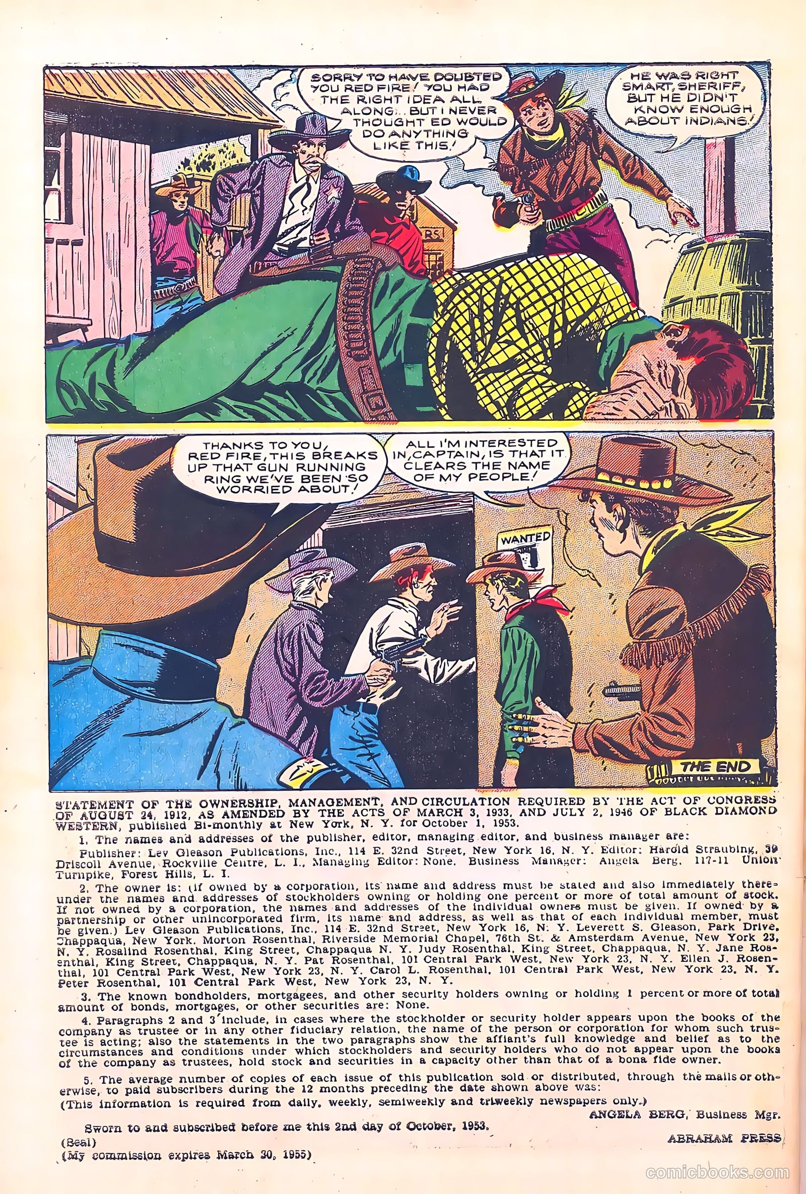 Black Diamond Western #50 (1954) — page 34