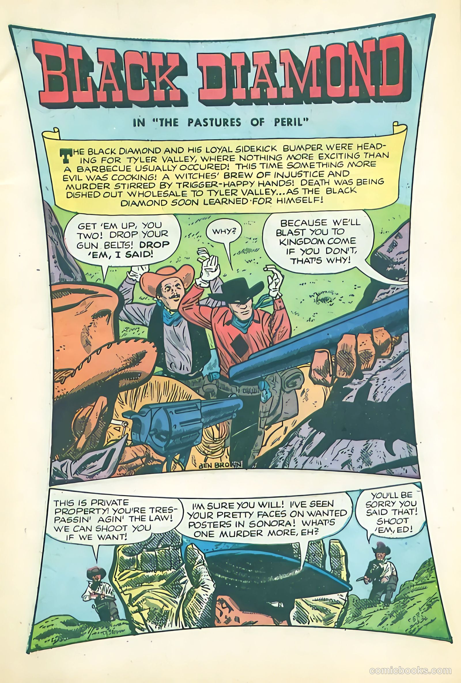 Black Diamond Western #51 (1954) — page 3